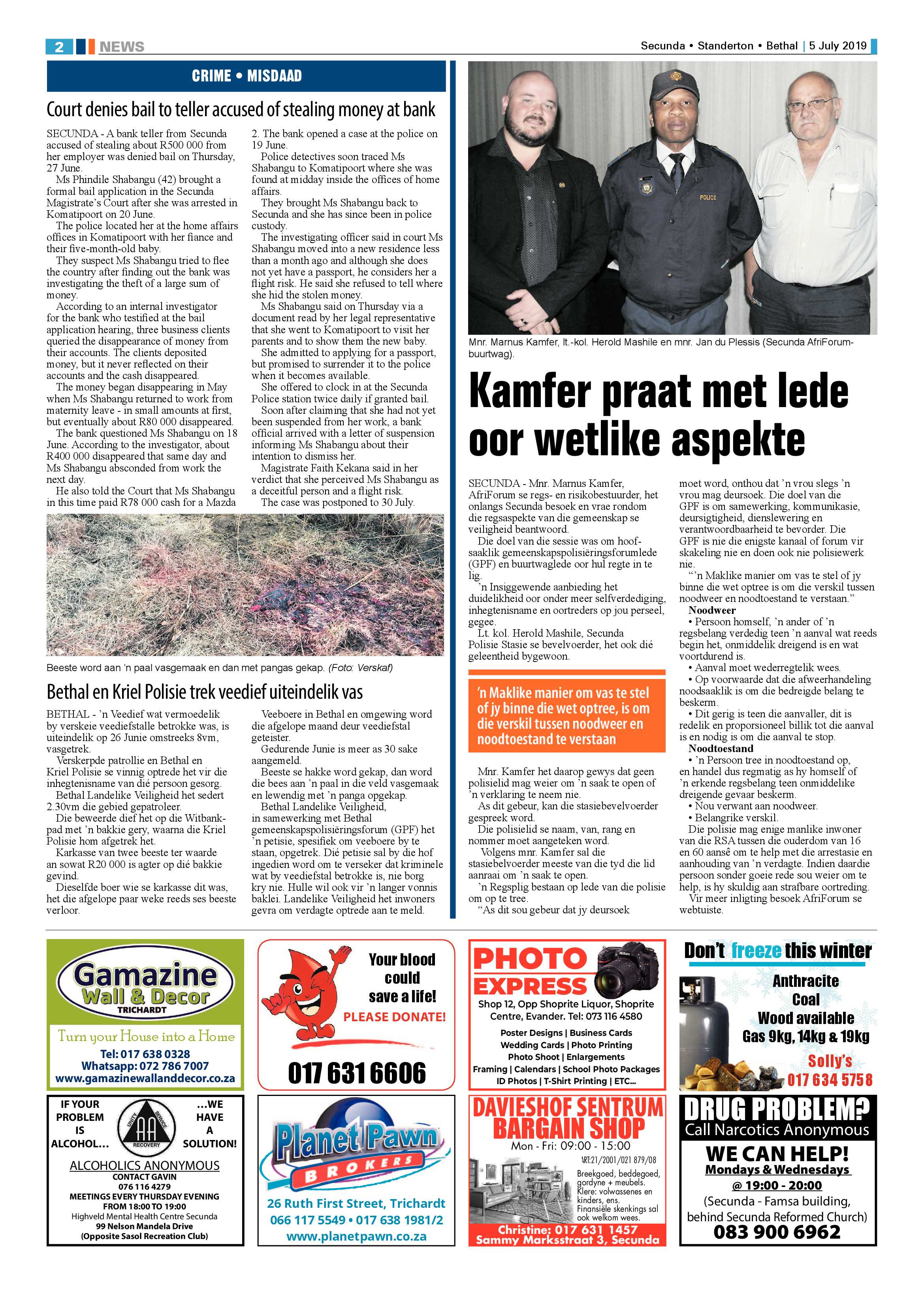 Standerton Advertiser 5 July 2019 page 6