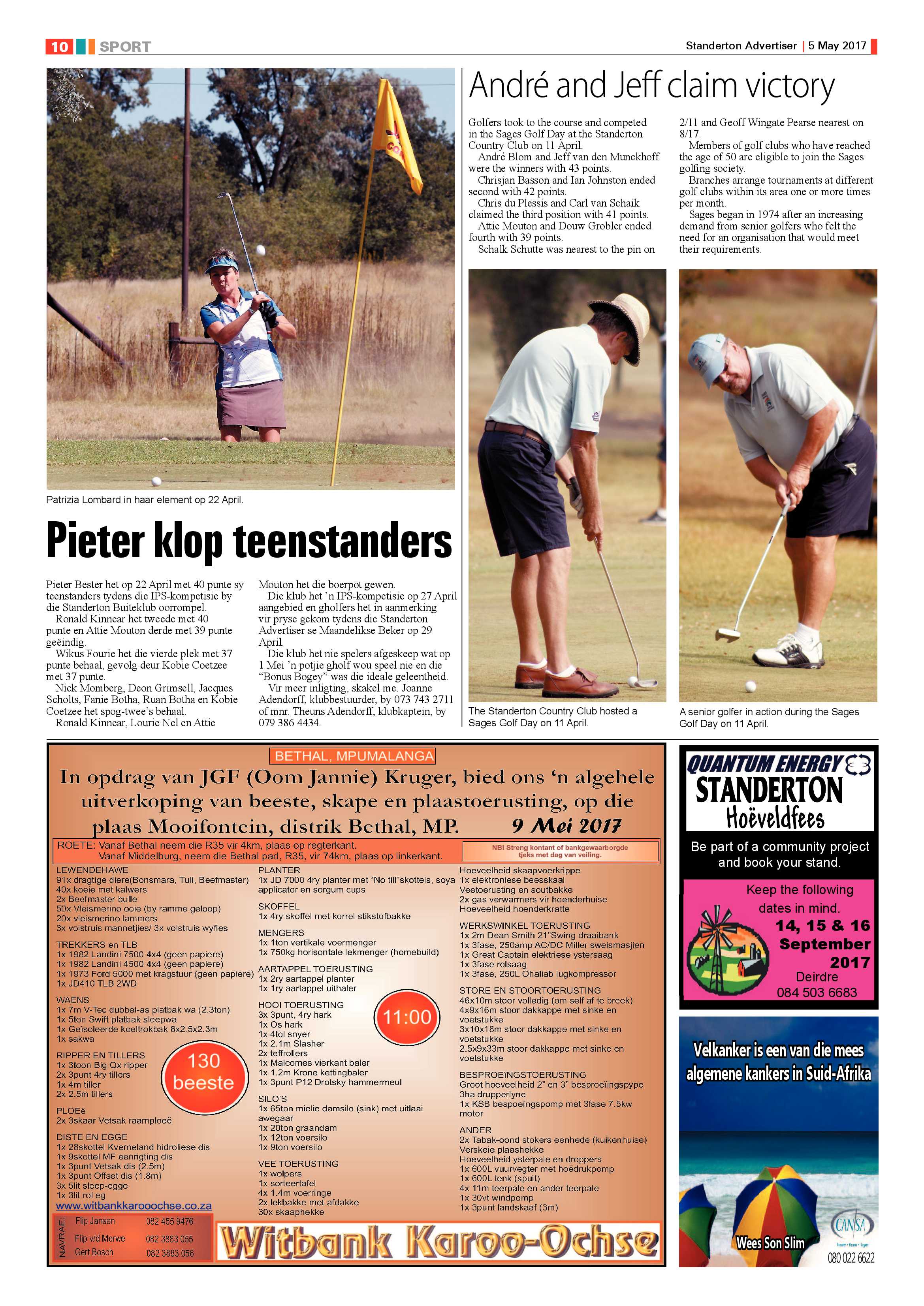 Standerton Advertiser 5 May 2017 page 10