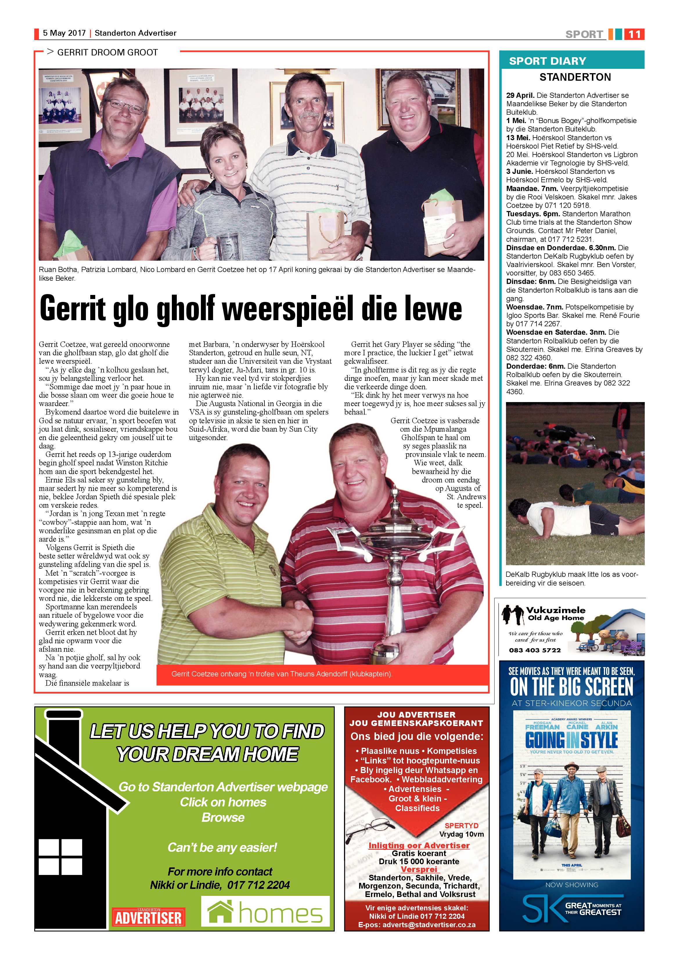Standerton Advertiser 5 May 2017 page 11