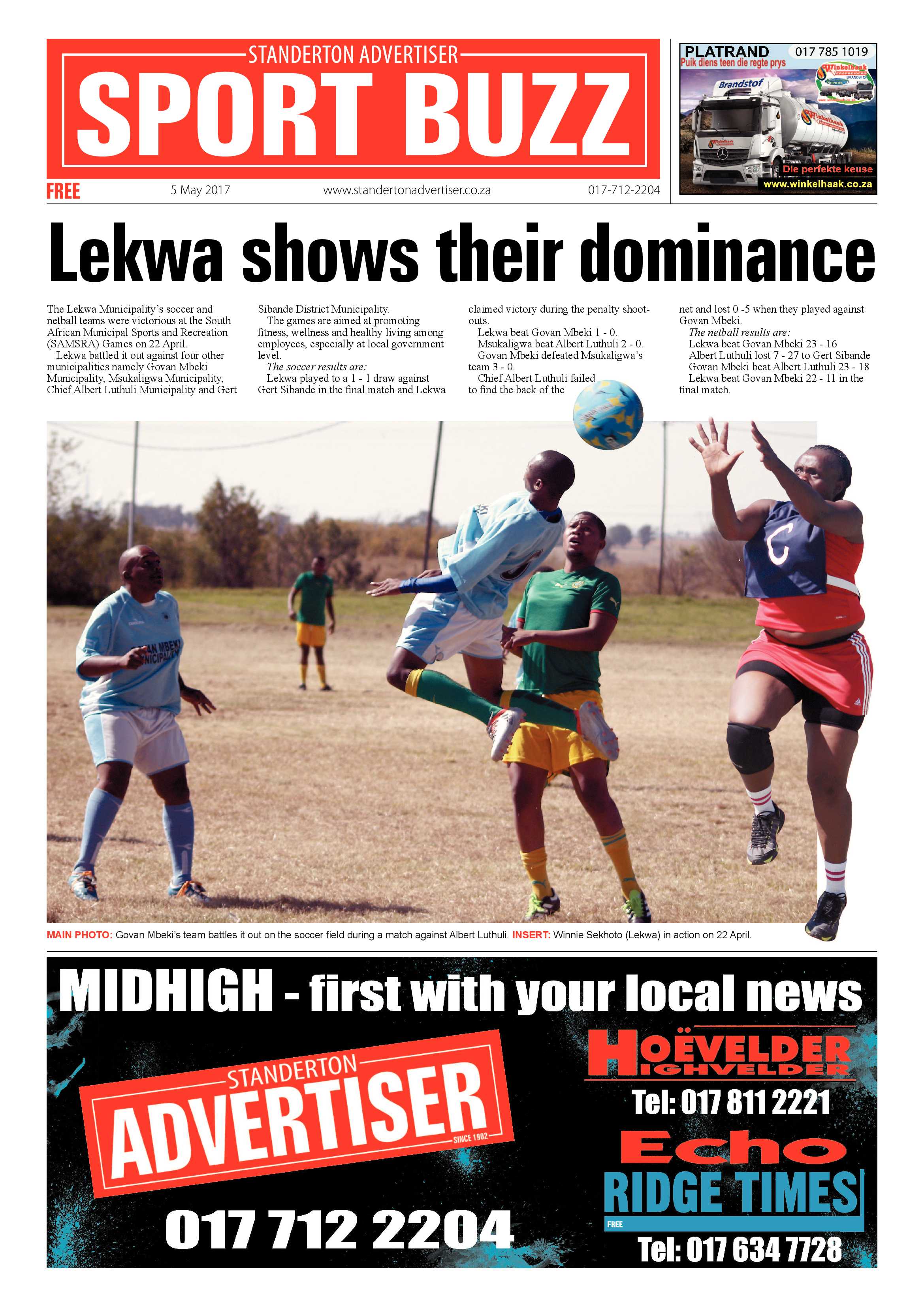 Standerton Advertiser 5 May 2017 page 12