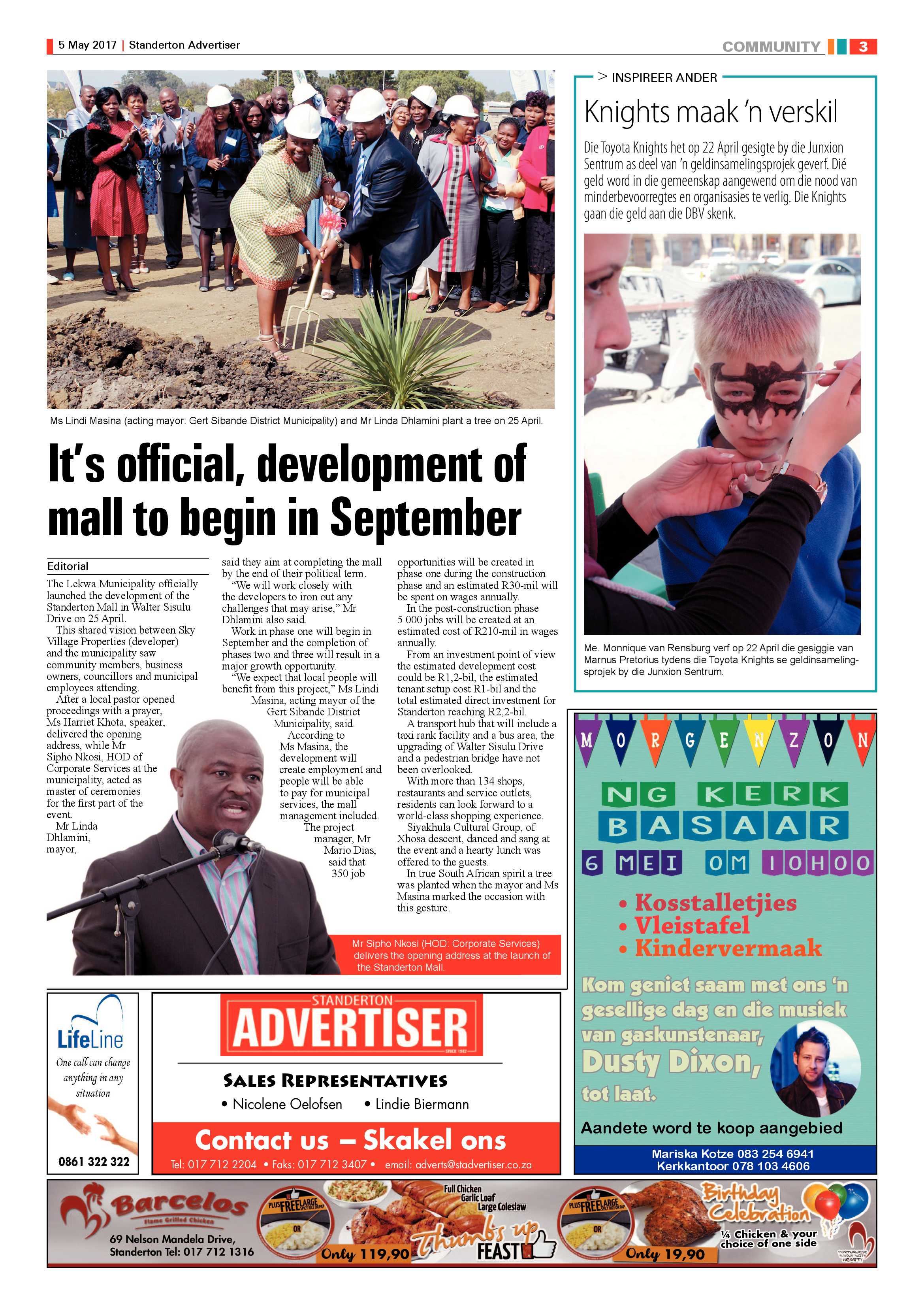 Standerton Advertiser 5 May 2017 page 3