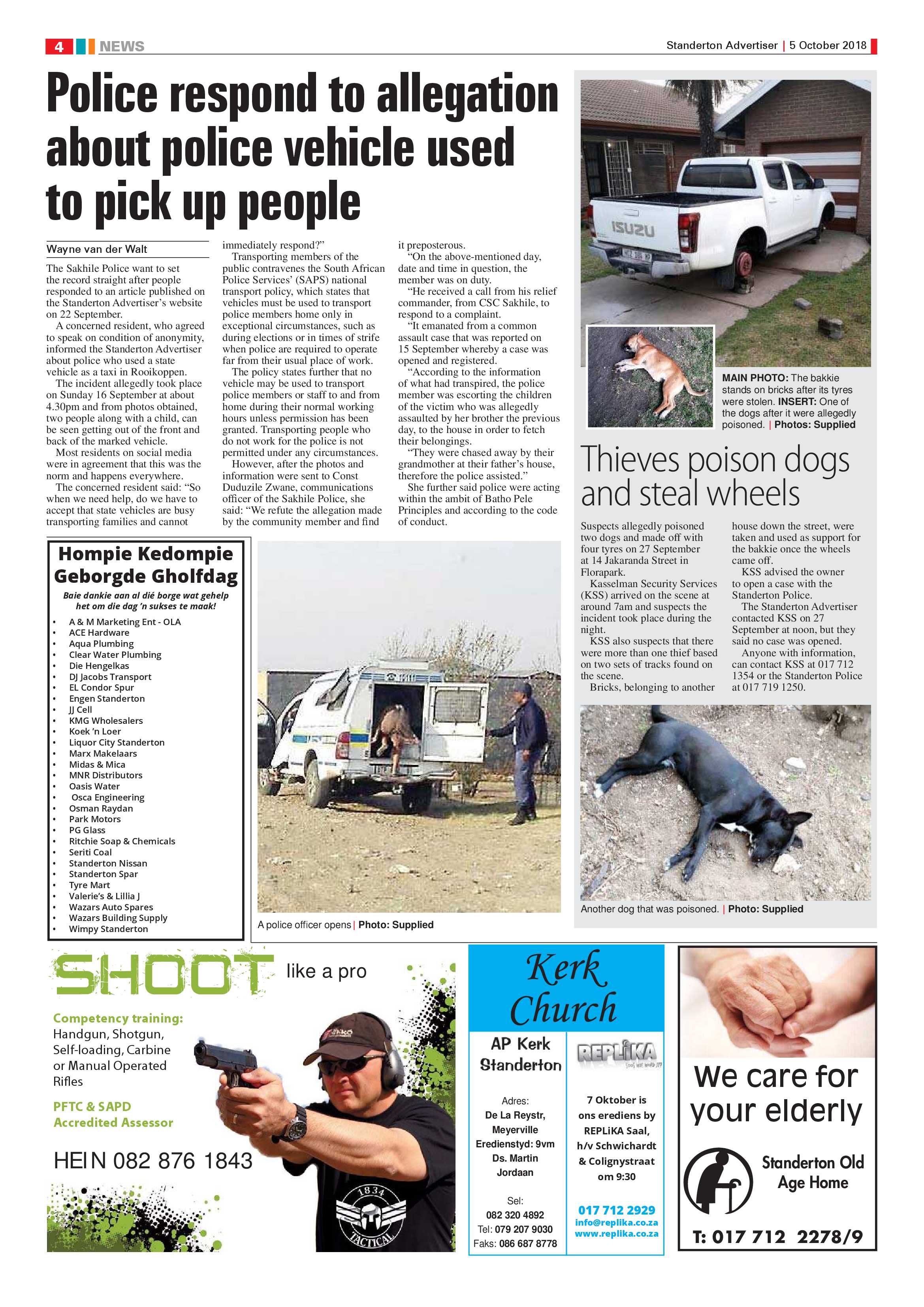 Standerton Advertiser 5 October 2018 page 4