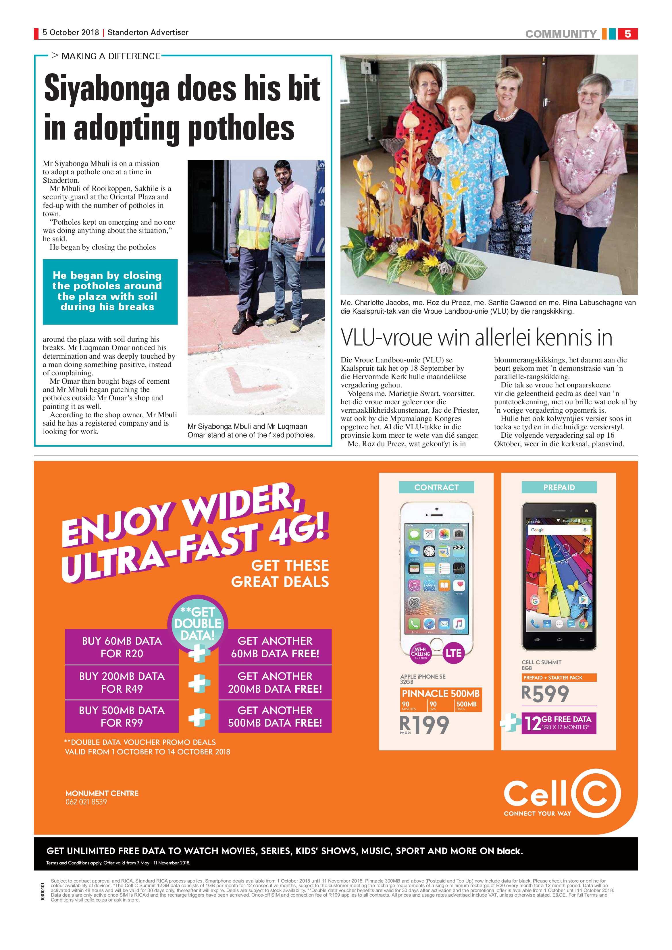 Standerton Advertiser 5 October 2018 page 5
