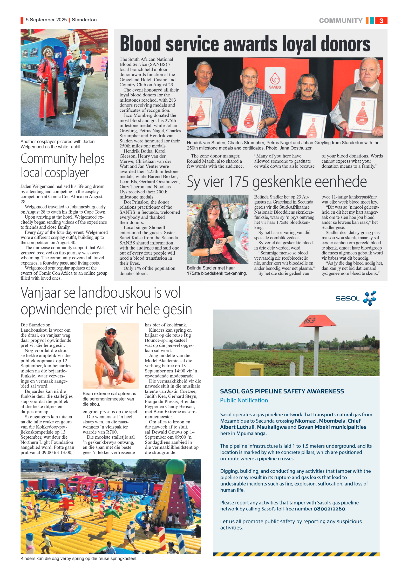 Standerton Advertiser 5 September 2025 page 3