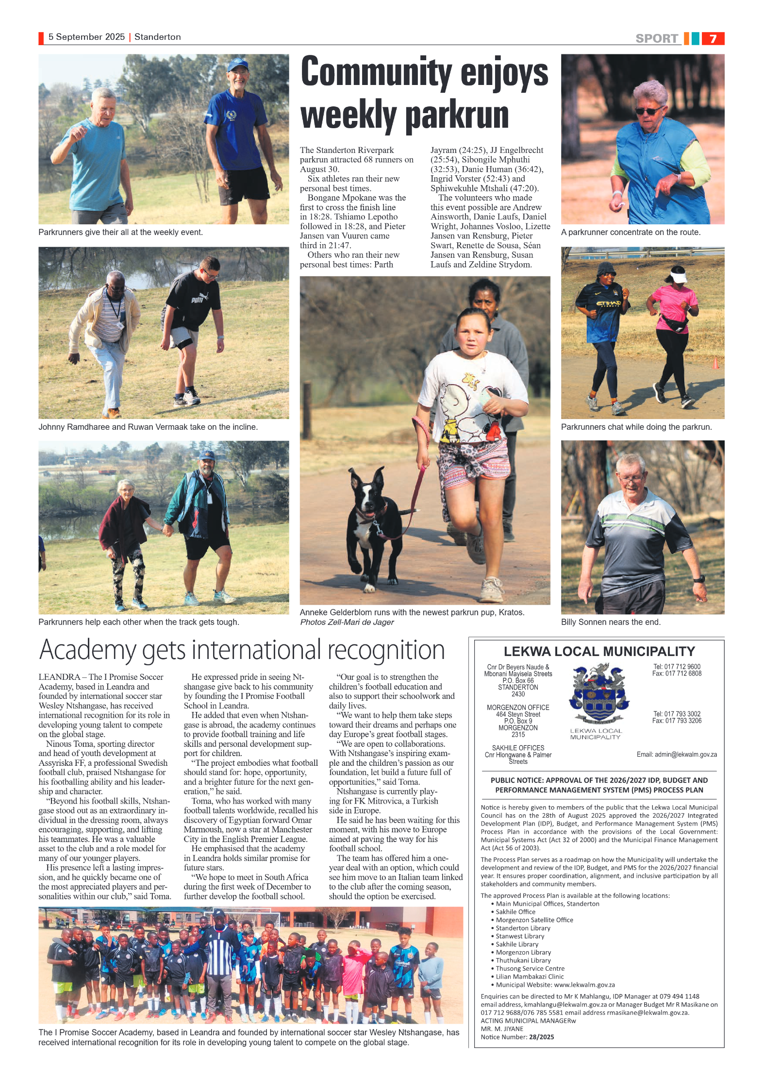 Standerton Advertiser 5 September 2025 page 7