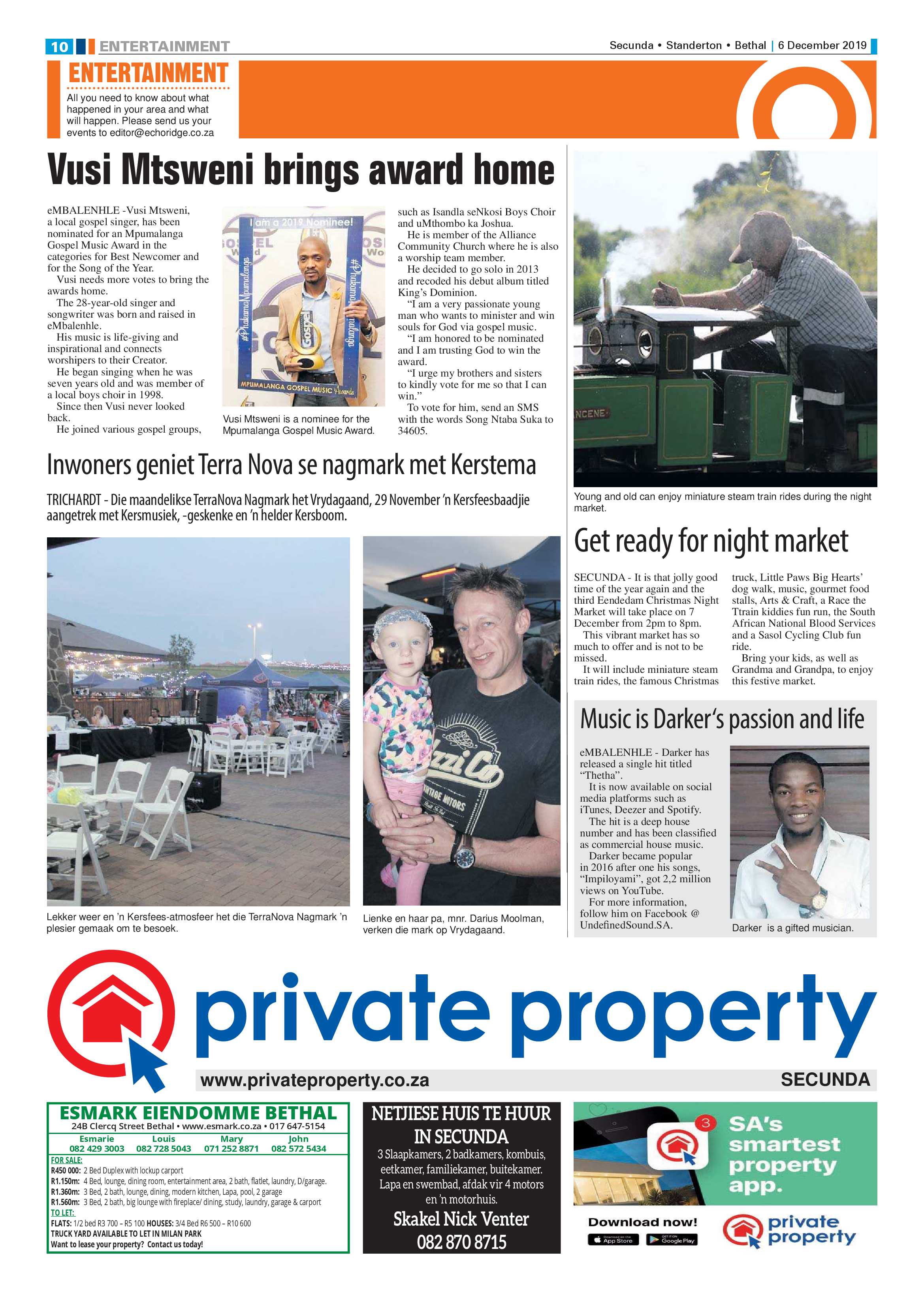 Standerton Advertiser 6 December 2019 page 10
