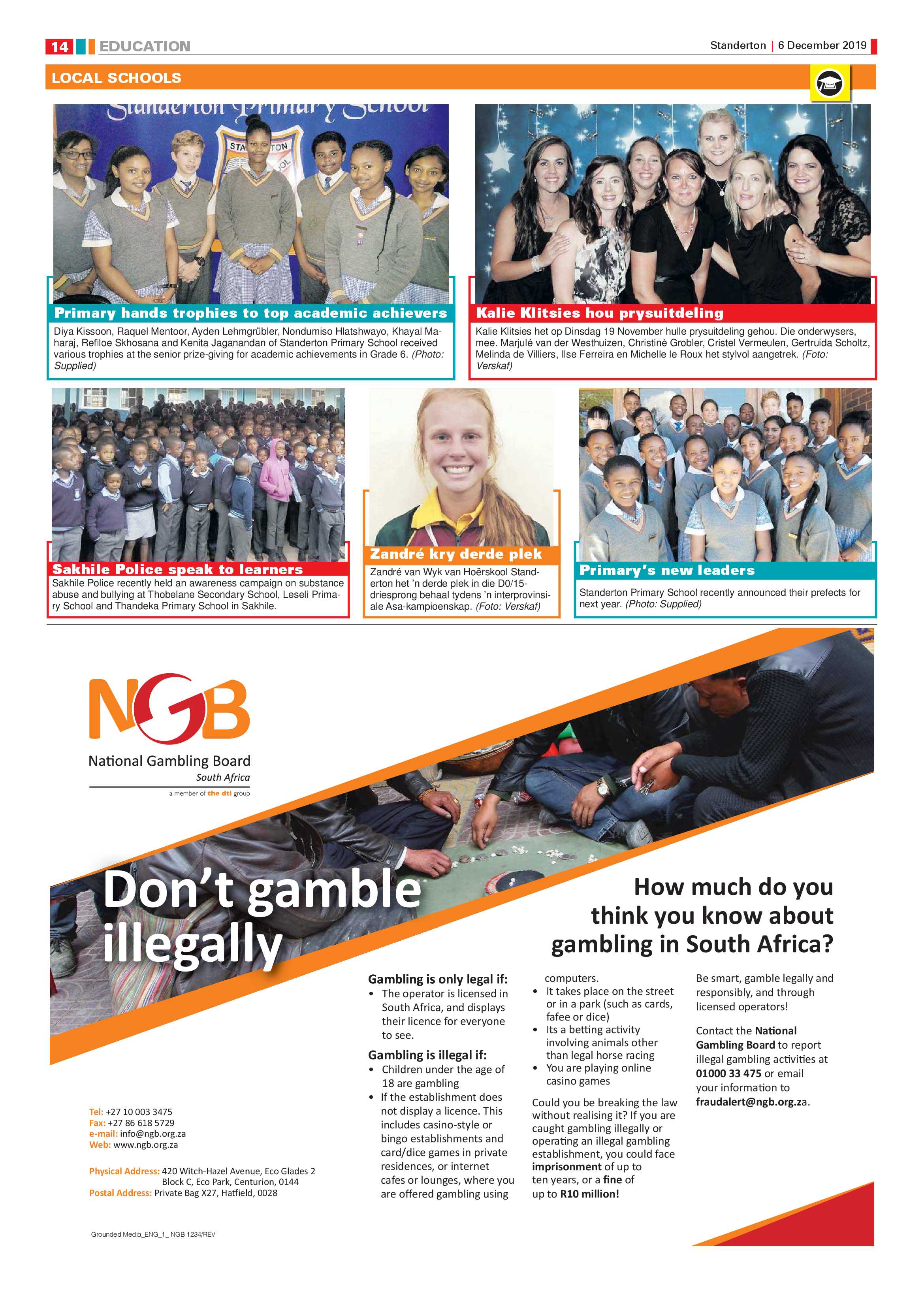 Standerton Advertiser 6 December 2019 page 14