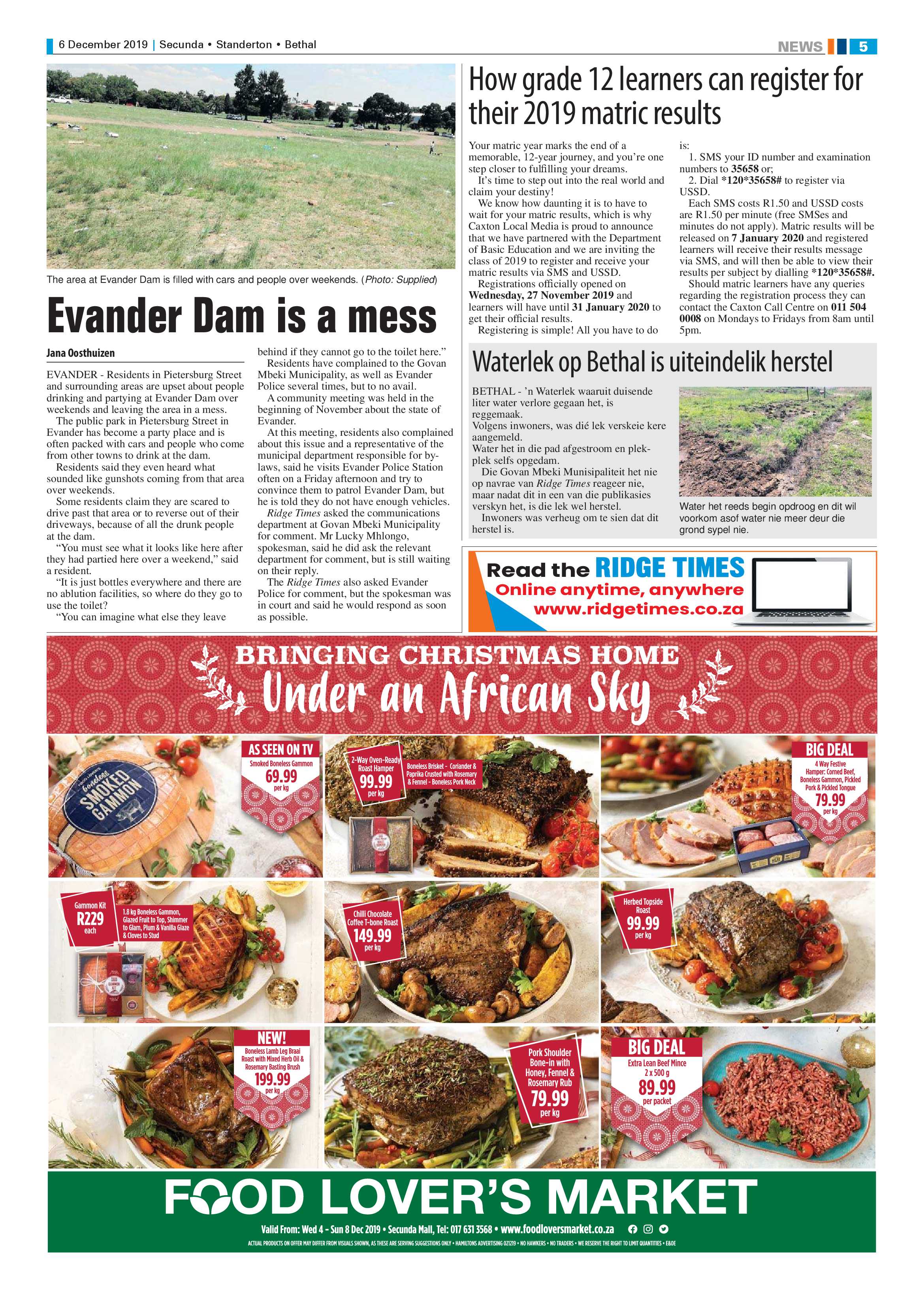 Standerton Advertiser 6 December 2019 page 5
