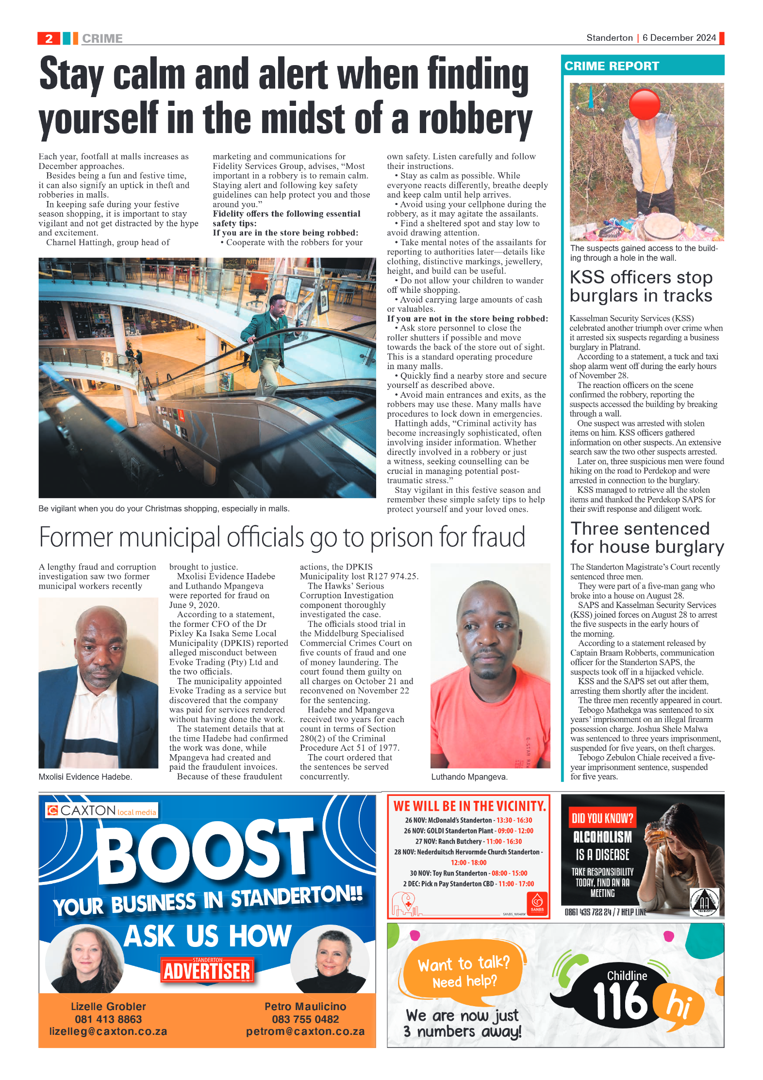 Standerton Advertiser 6 December 2024 page 2