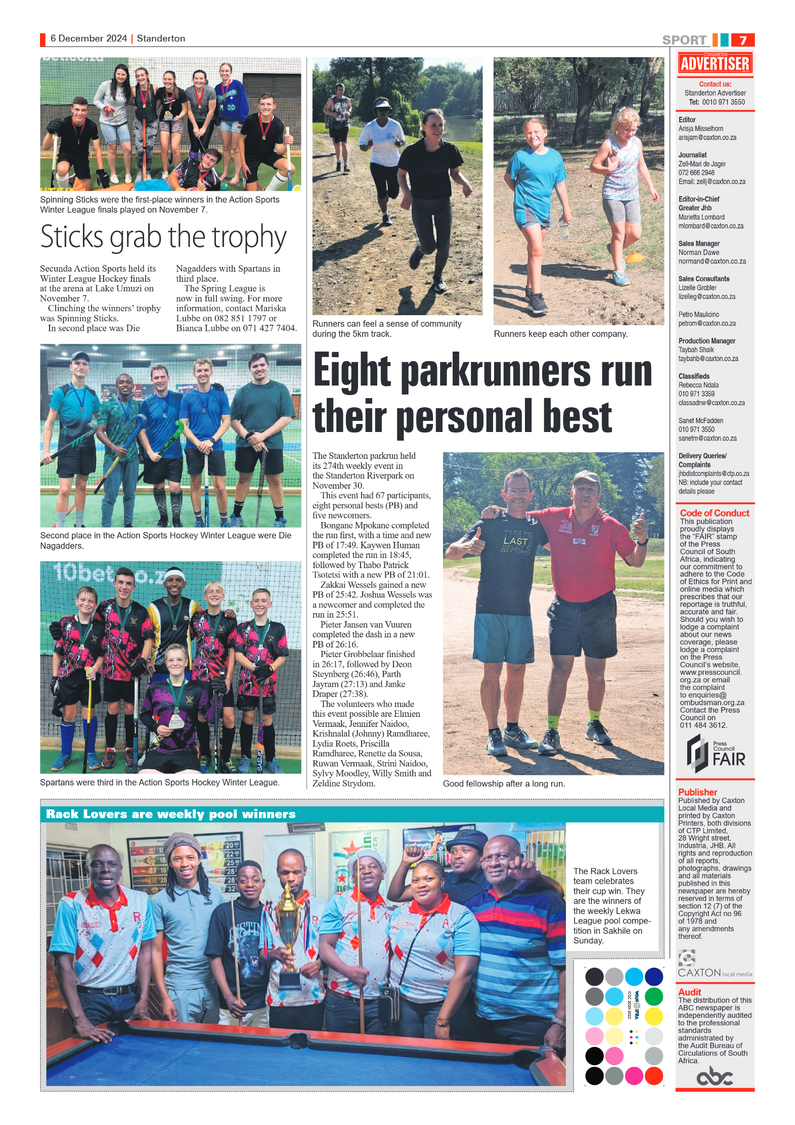 Standerton Advertiser 6 December 2024 page 7