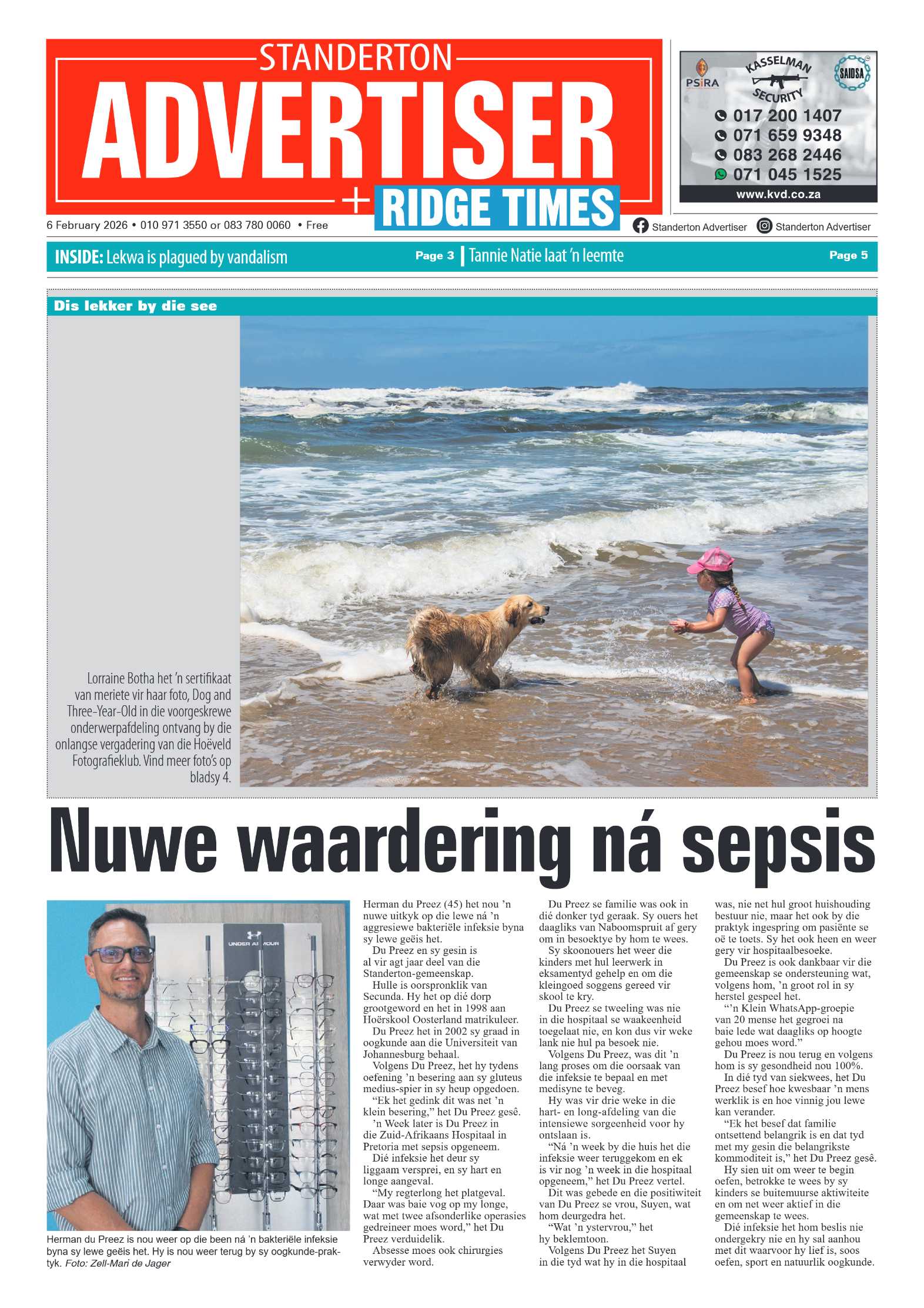 Standerton Advertiser 6 February 2026 page 1
