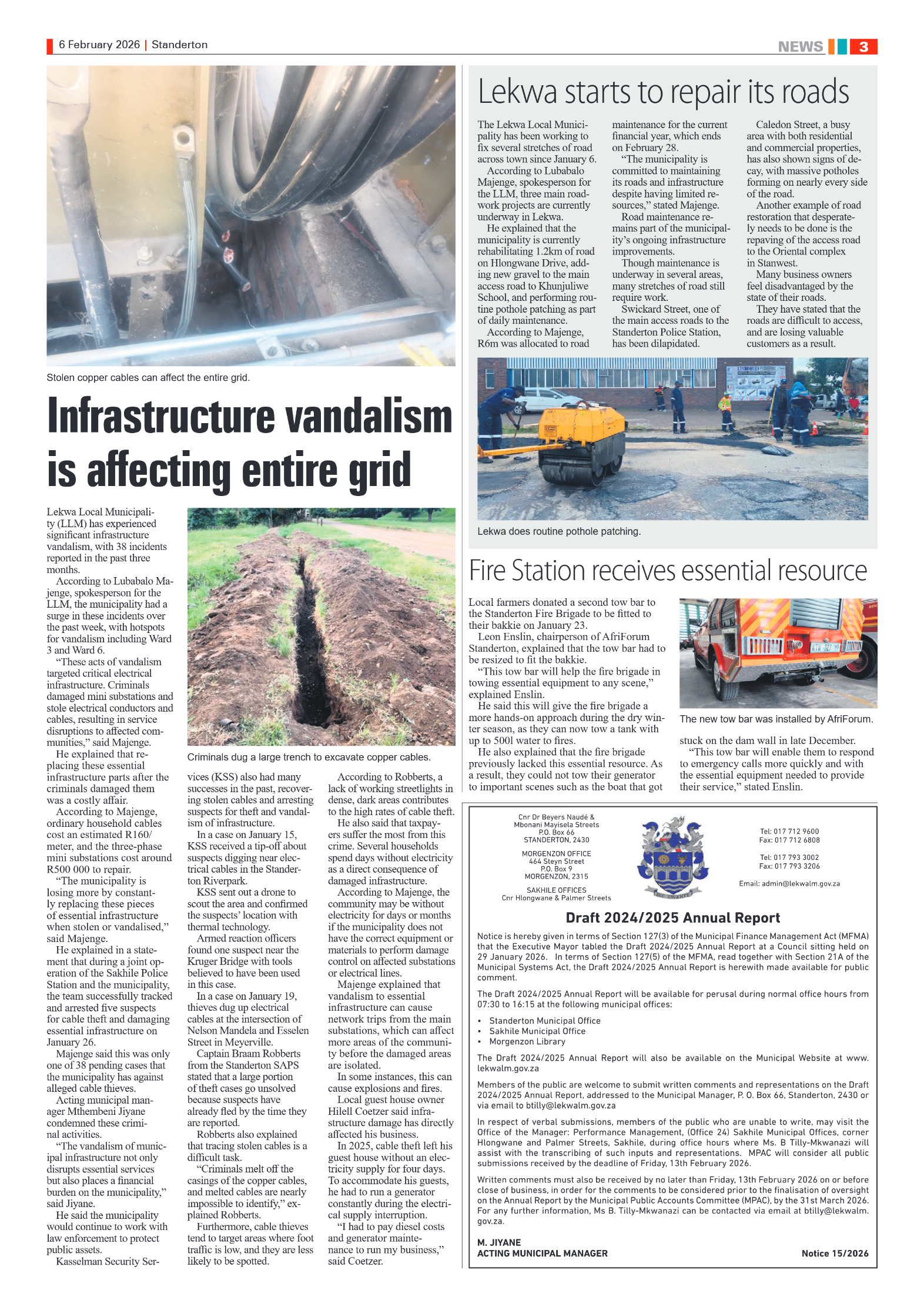 Standerton Advertiser 6 February 2026 page 3