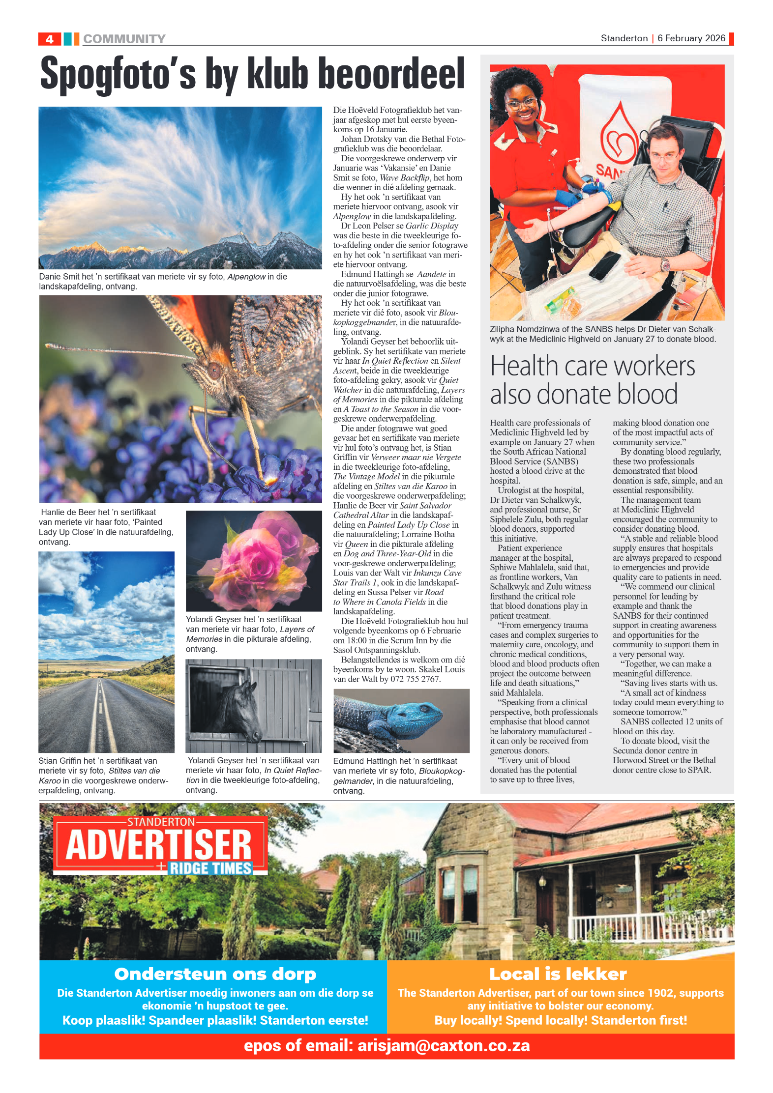 Standerton Advertiser 6 February 2026 page 4