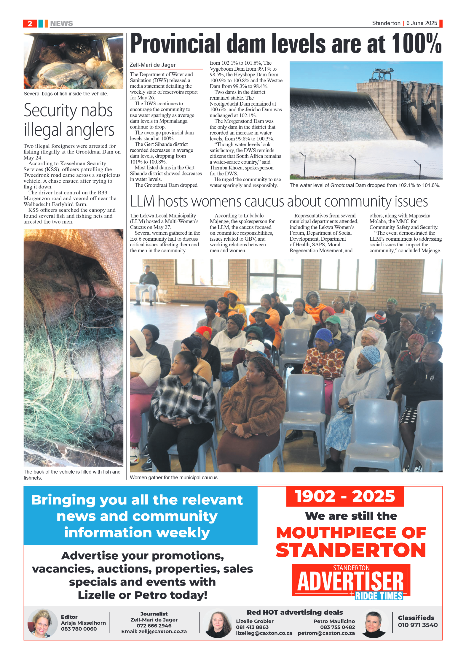 Standerton Advertiser 6 June 2025 page 2