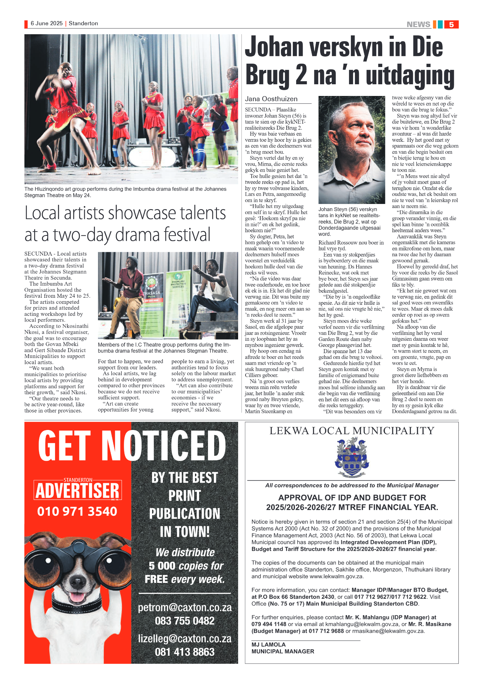 Standerton Advertiser 6 June 2025 page 5