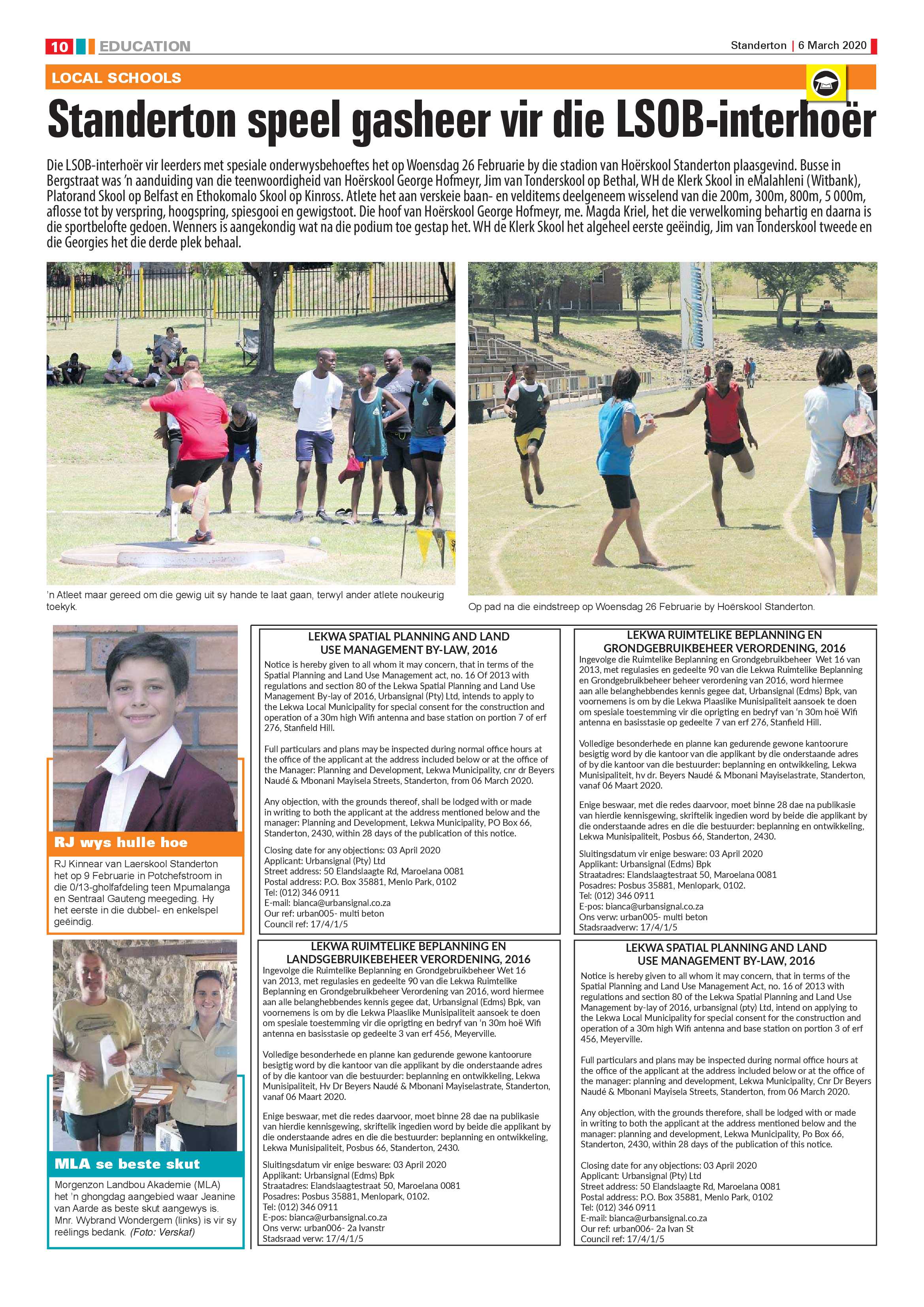 Standerton Advertiser 6 March 2020 page 10