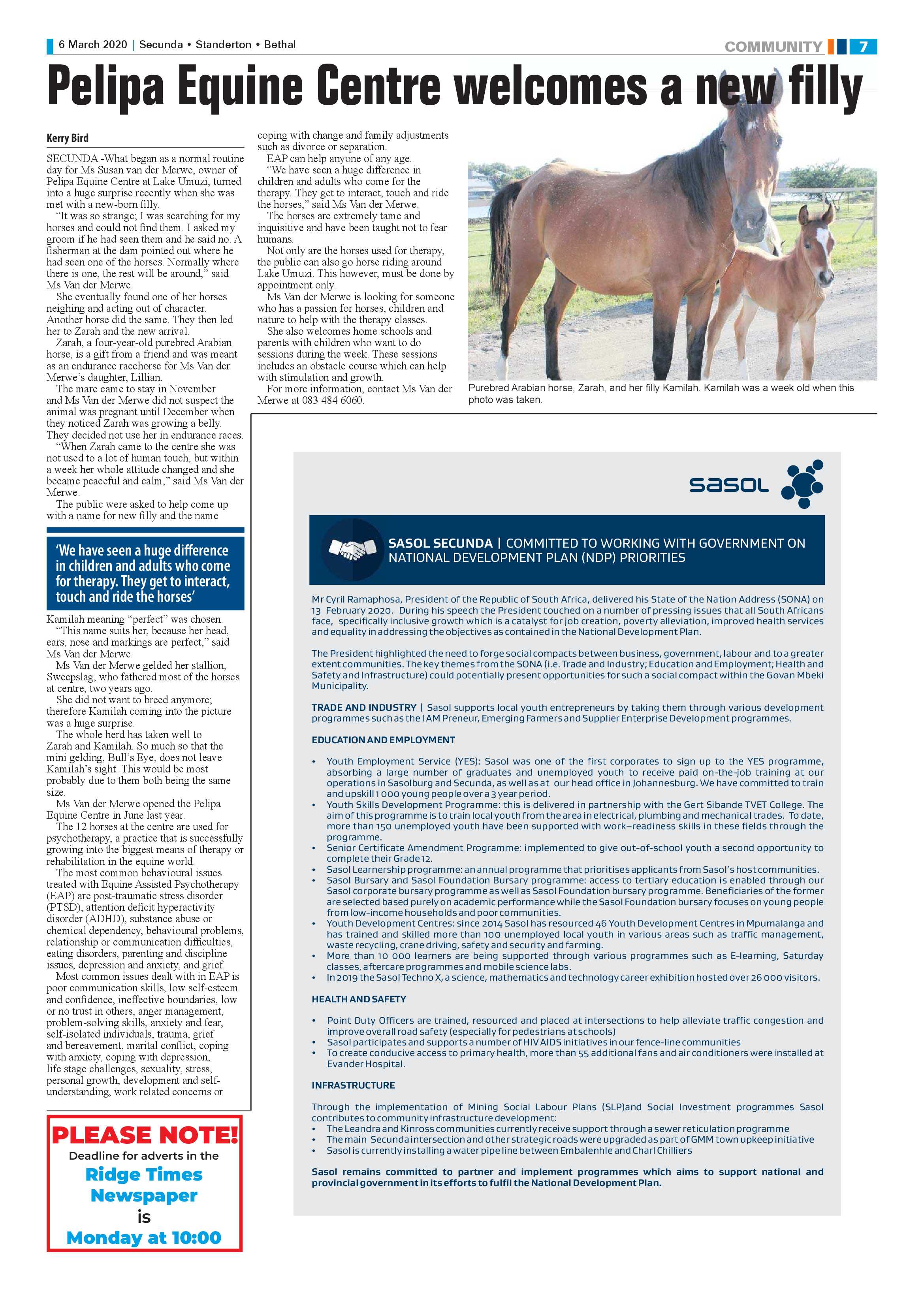 Standerton Advertiser 6 March 2020 page 7