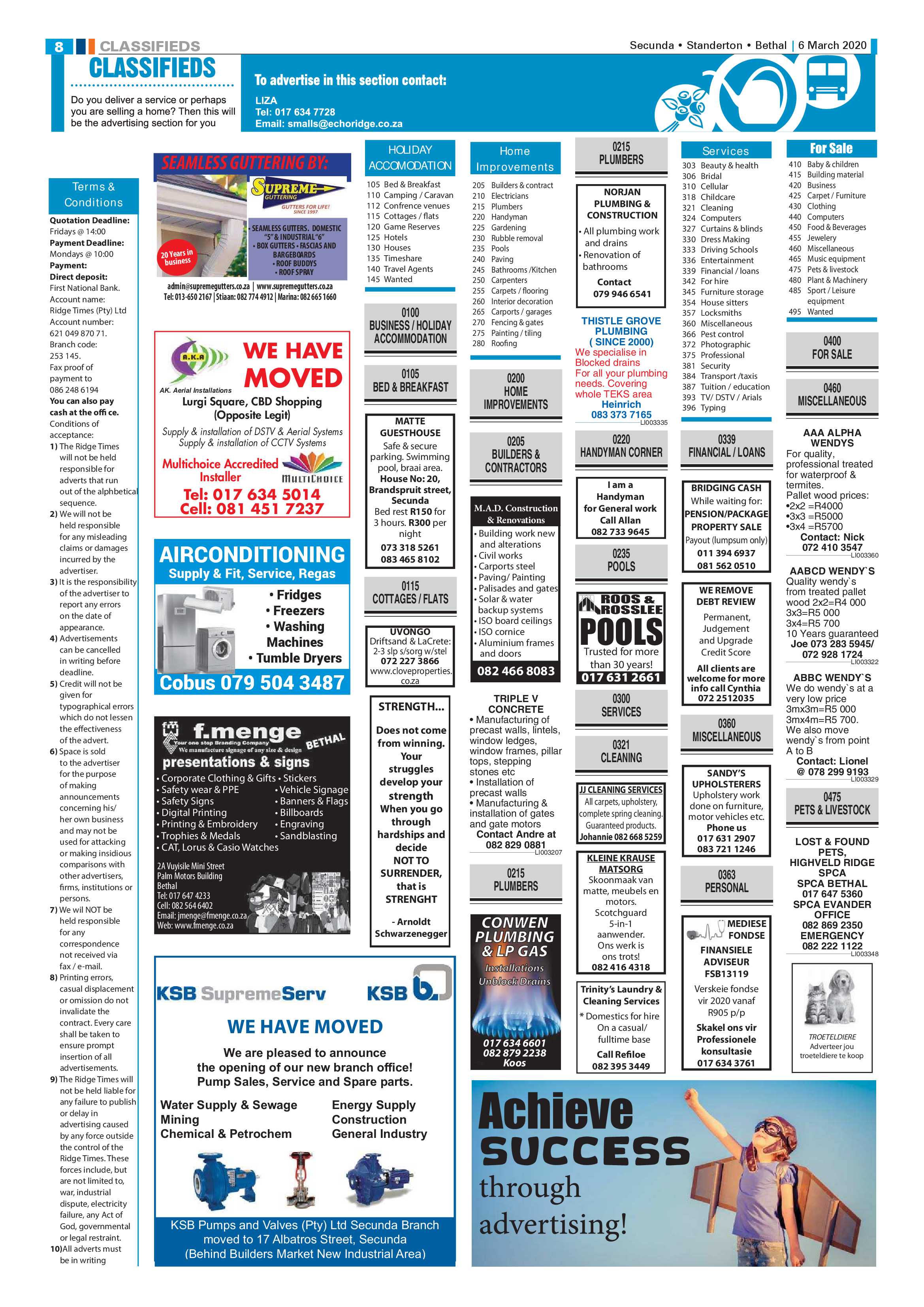 Standerton Advertiser 6 March 2020 page 8
