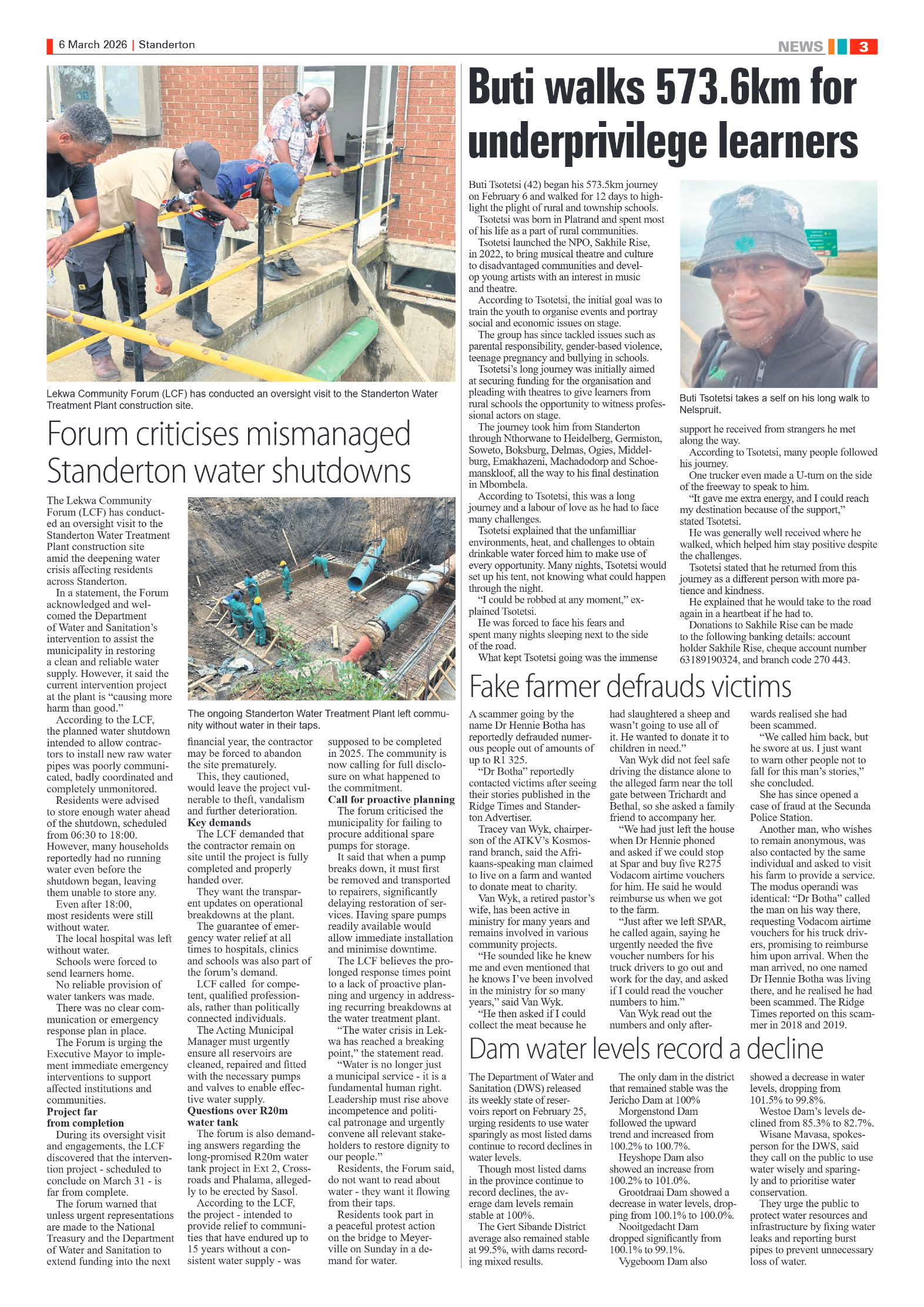 Standerton Advertiser 6 March 2026 page 3