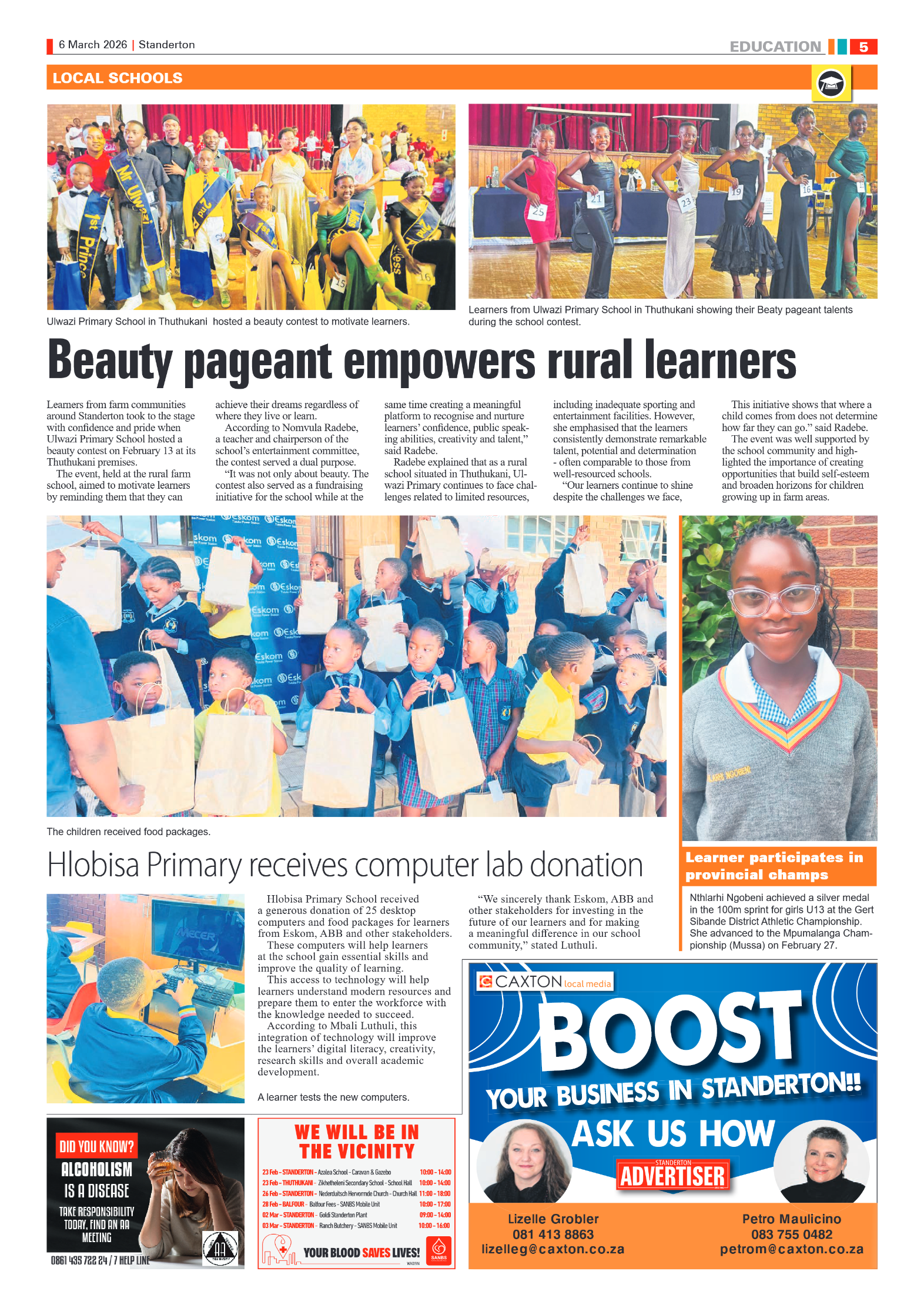 Standerton Advertiser 6 March 2026 page 5