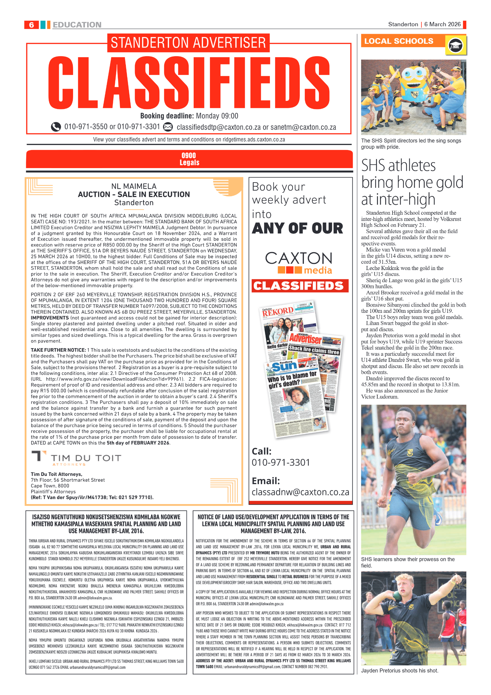 Standerton Advertiser 6 March 2026 page 6