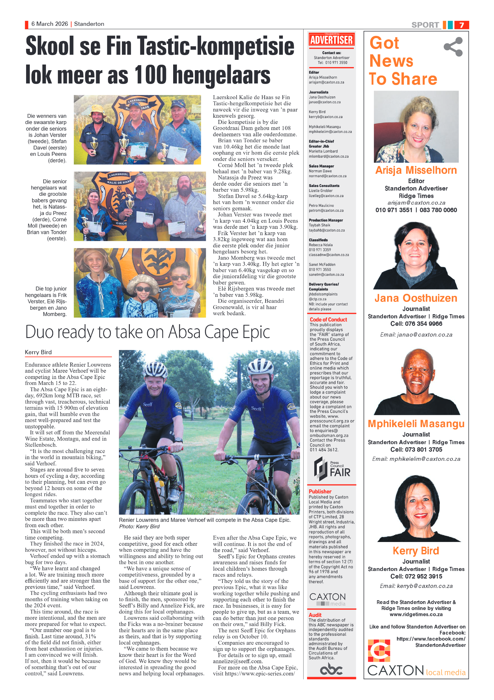 Standerton Advertiser 6 March 2026 page 7