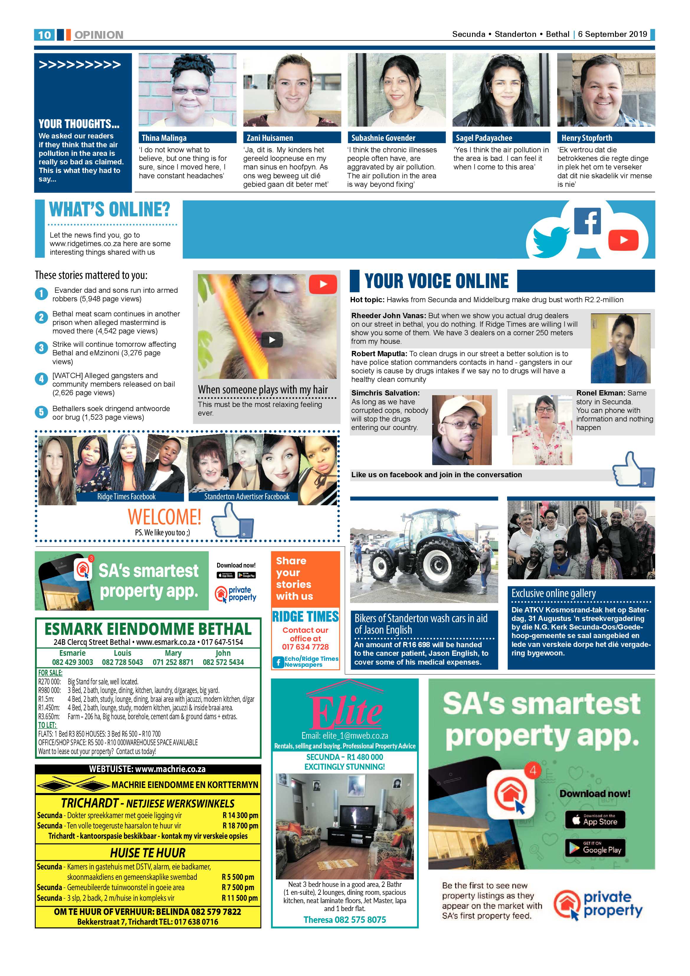 Standerton Advertiser 6 September 2019 page 10