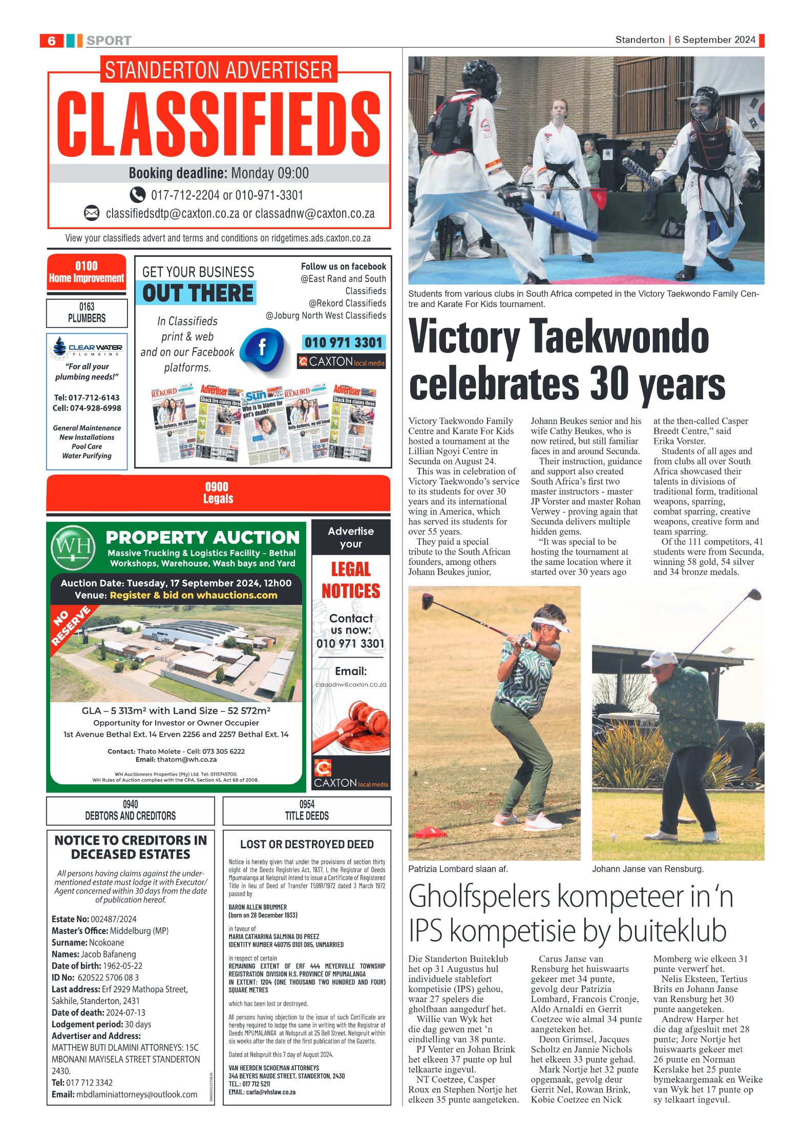 Standerton Advertiser 6 September 2024 page 6