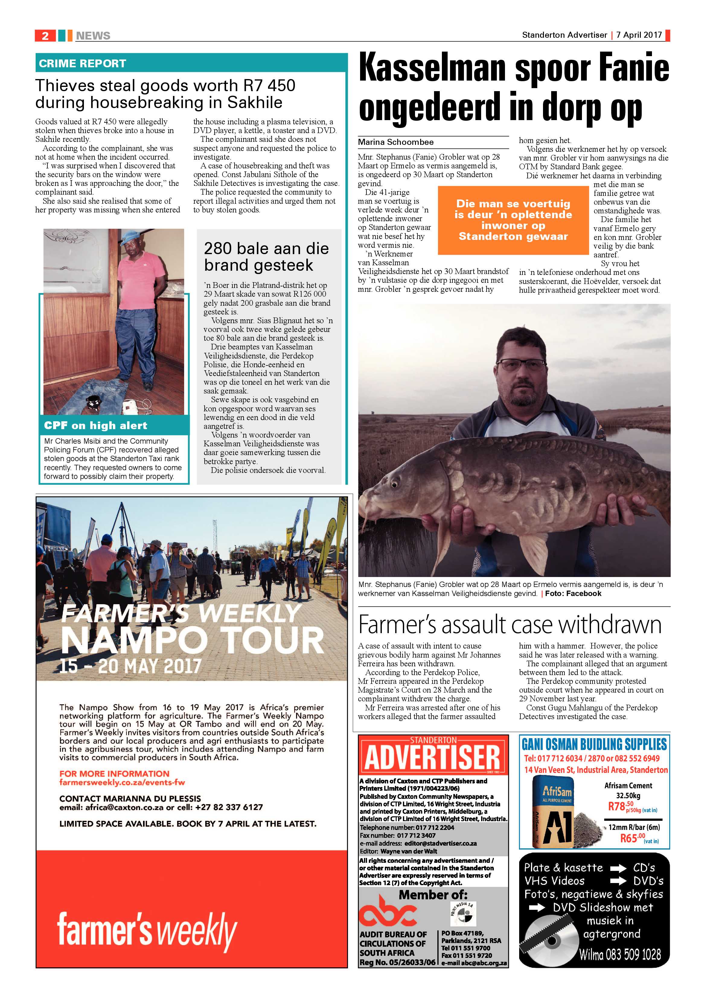 Standerton Advertiser 7 April 2017 page 2