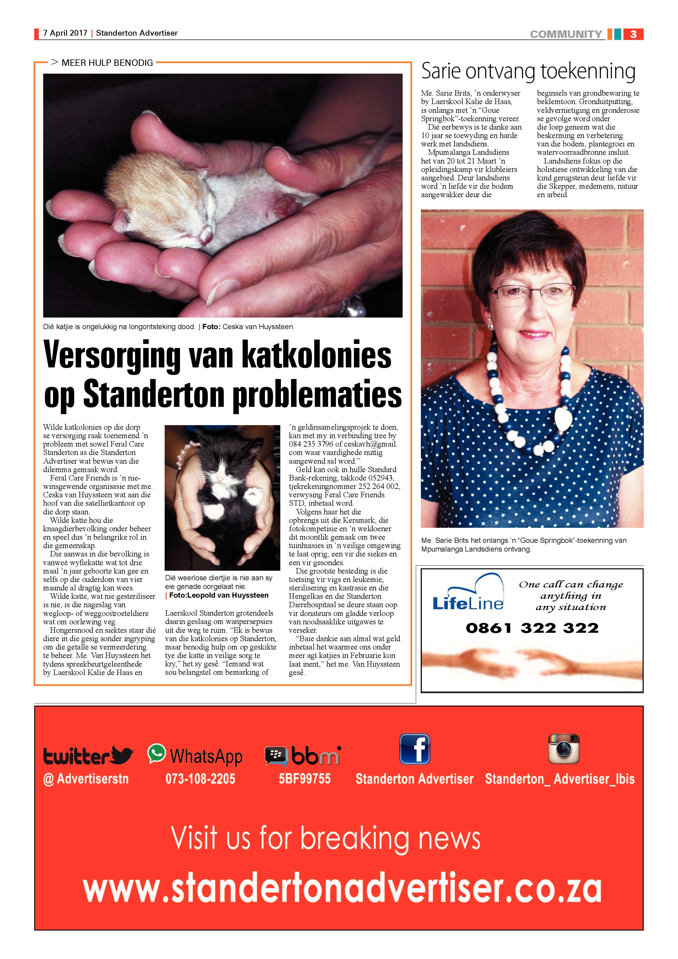 Standerton Advertiser 7 April 2017 page 3