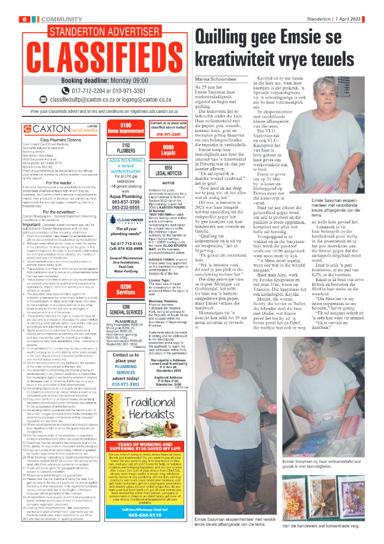 Standerton Advertiser 7 April 2023 page 6
