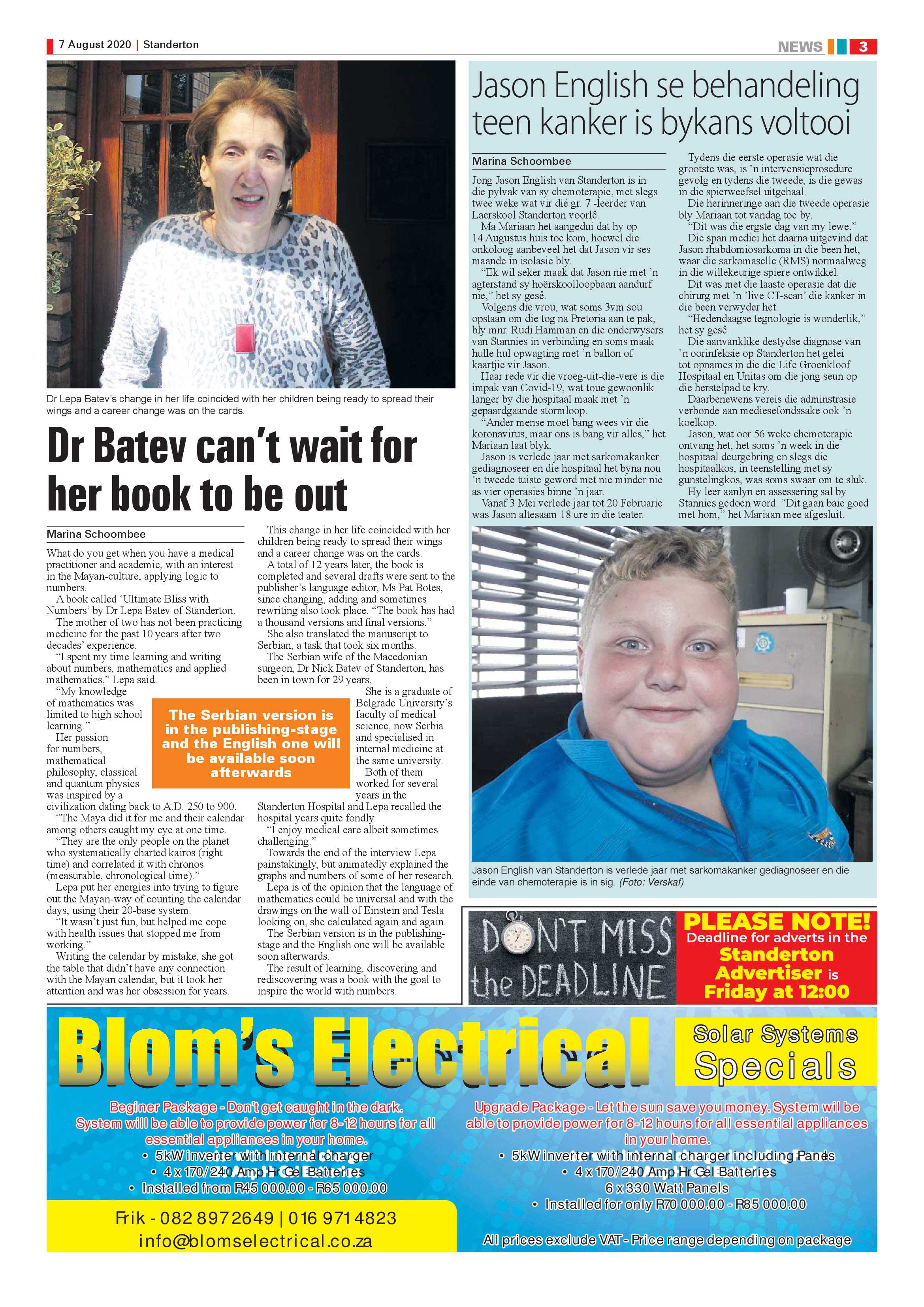 Standerton Advertiser 7 August 2020 page 3