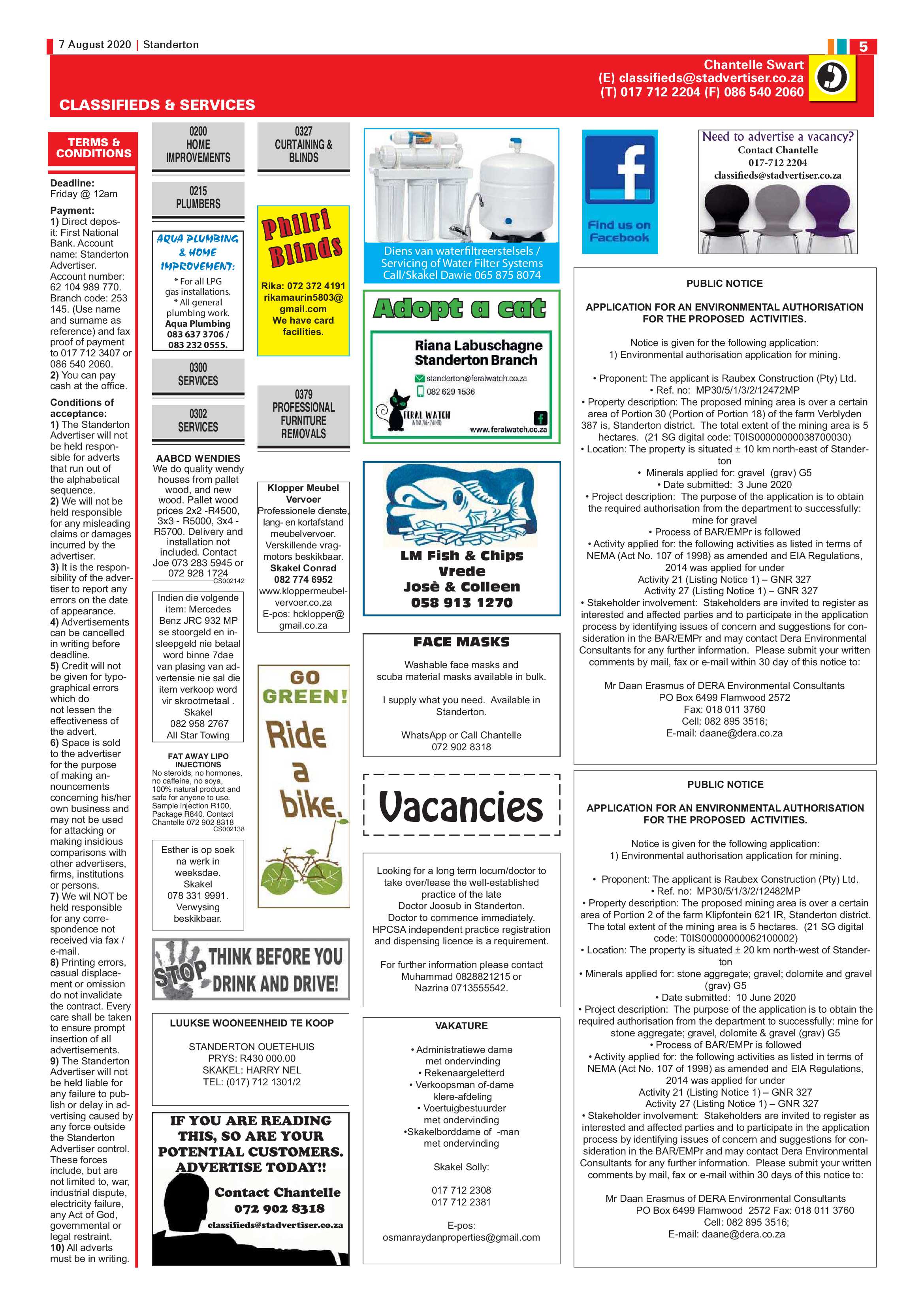 Standerton Advertiser 7 August 2020 page 5