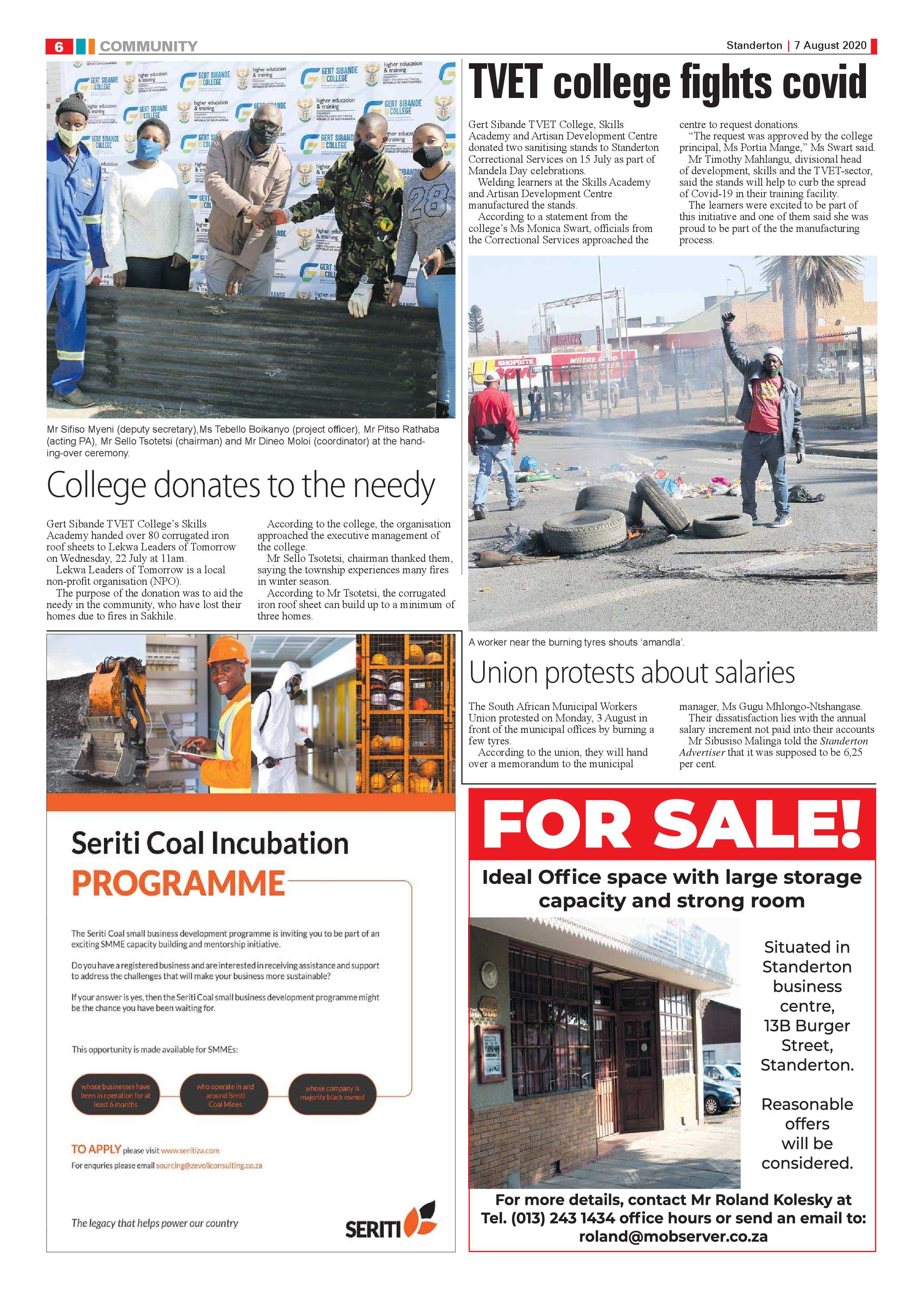 Standerton Advertiser 7 August 2020 page 6