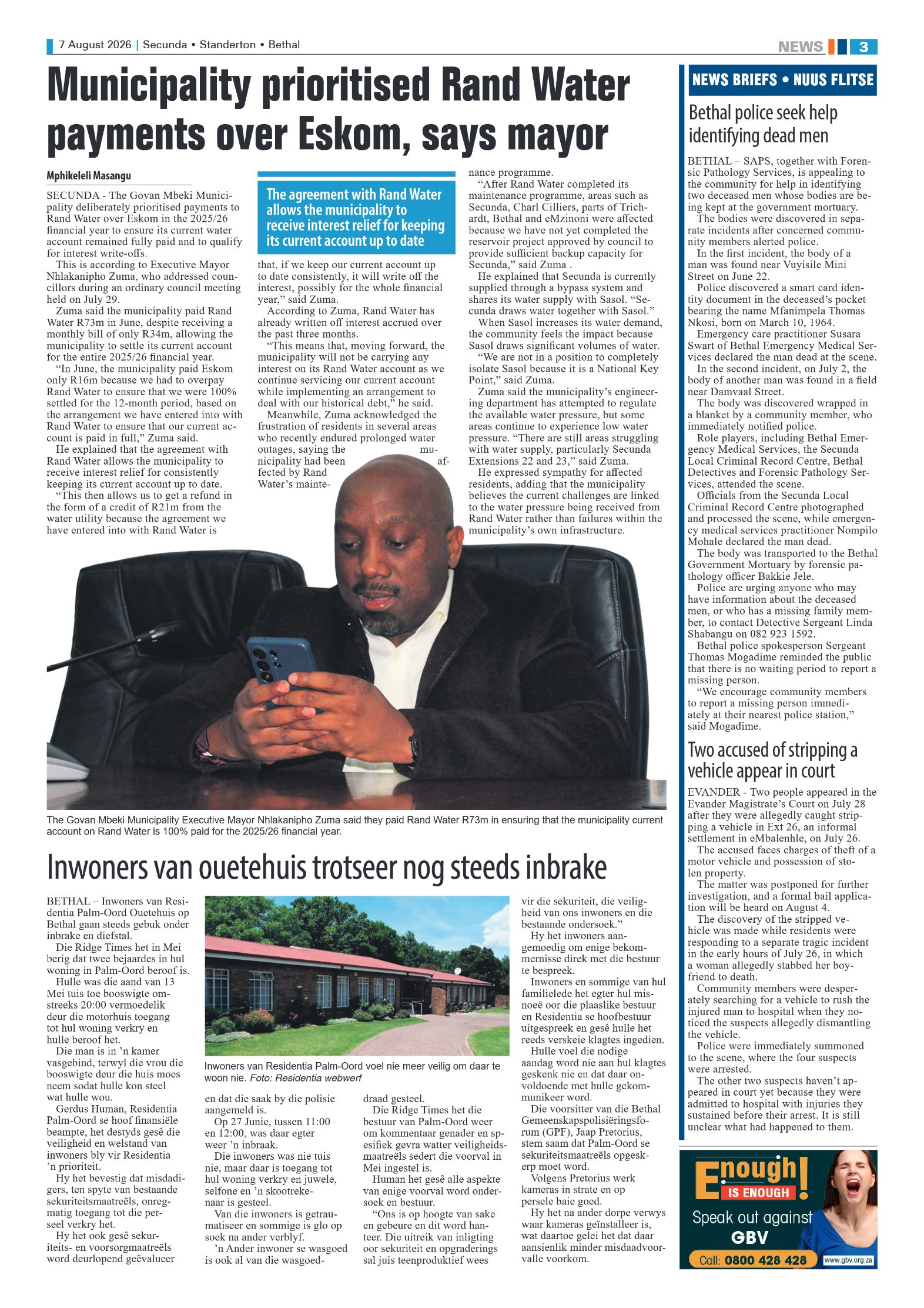 Standerton Advertiser 7 August 2026 page 3
