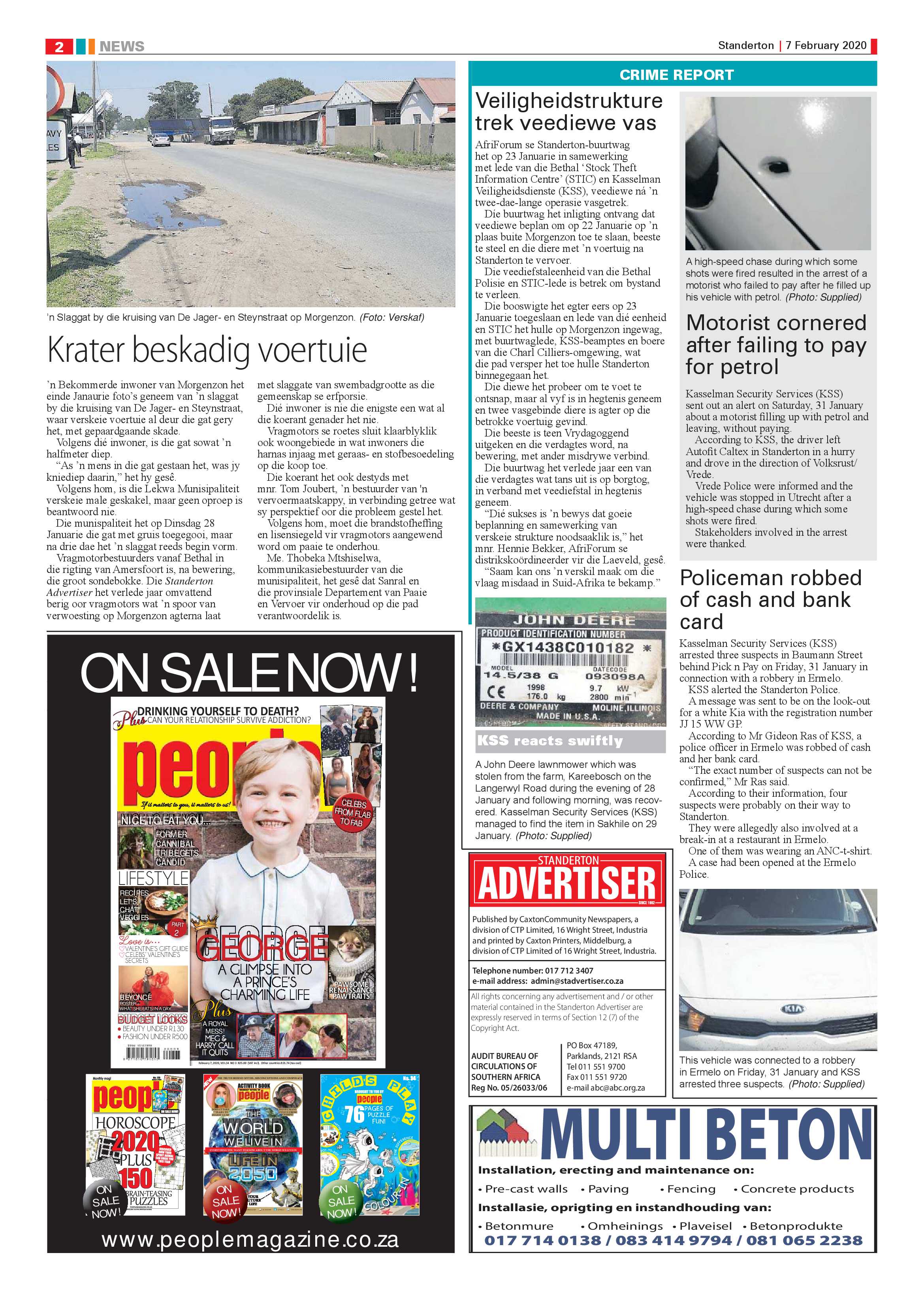 Standerton Advertiser 7 February 2020 page 2