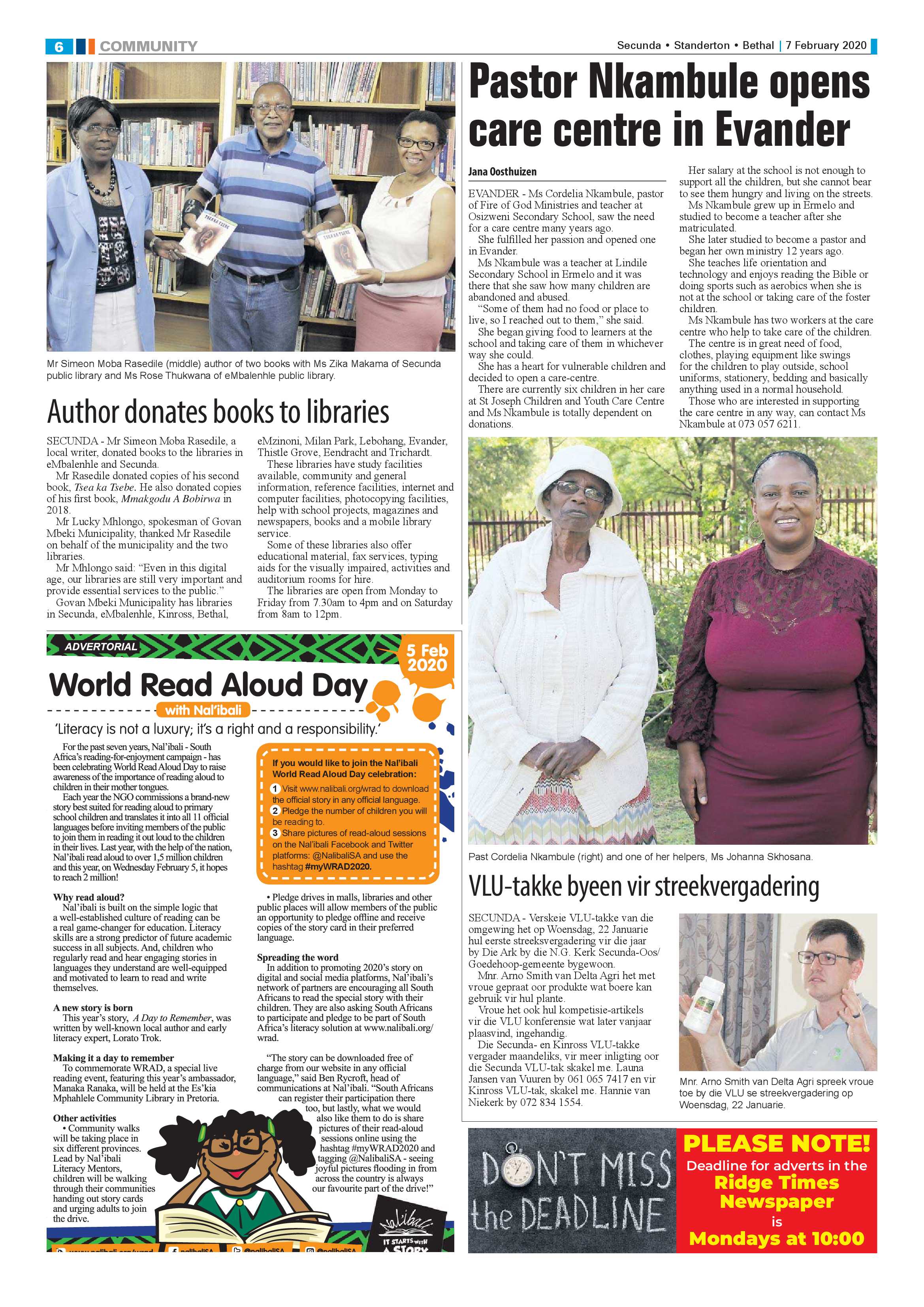 Standerton Advertiser 7 February 2020 page 6