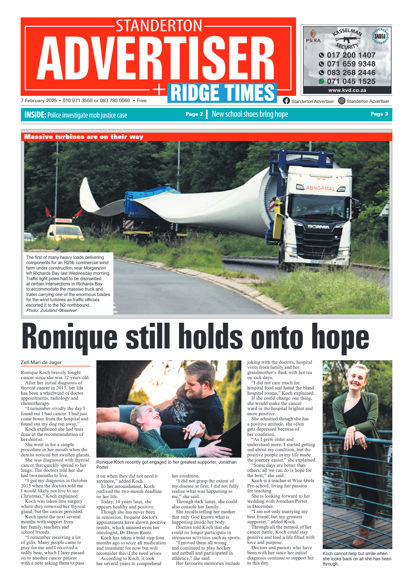 Standerton Advertiser 7 February 2025 page 1