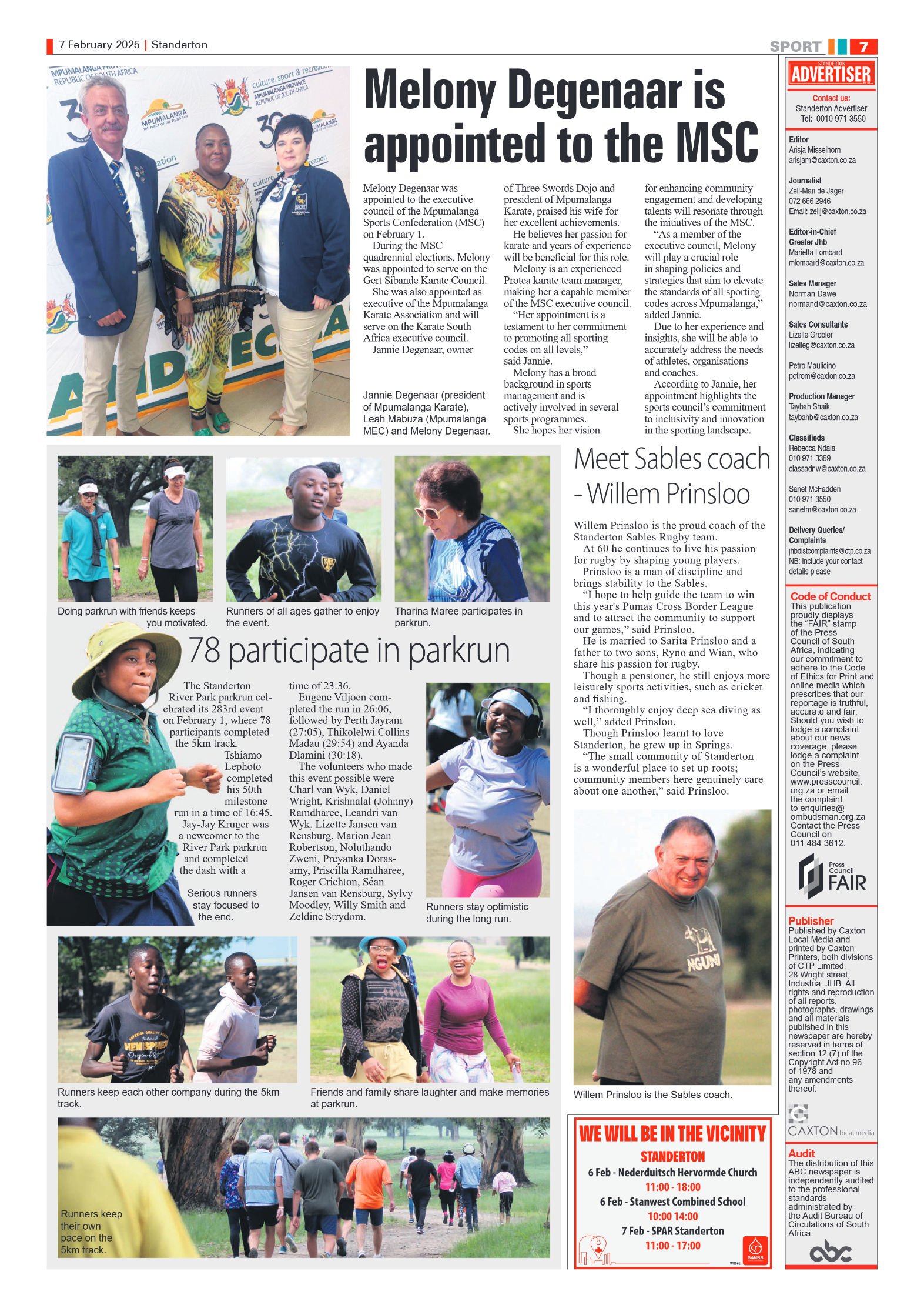 Standerton Advertiser 7 February 2025 page 7
