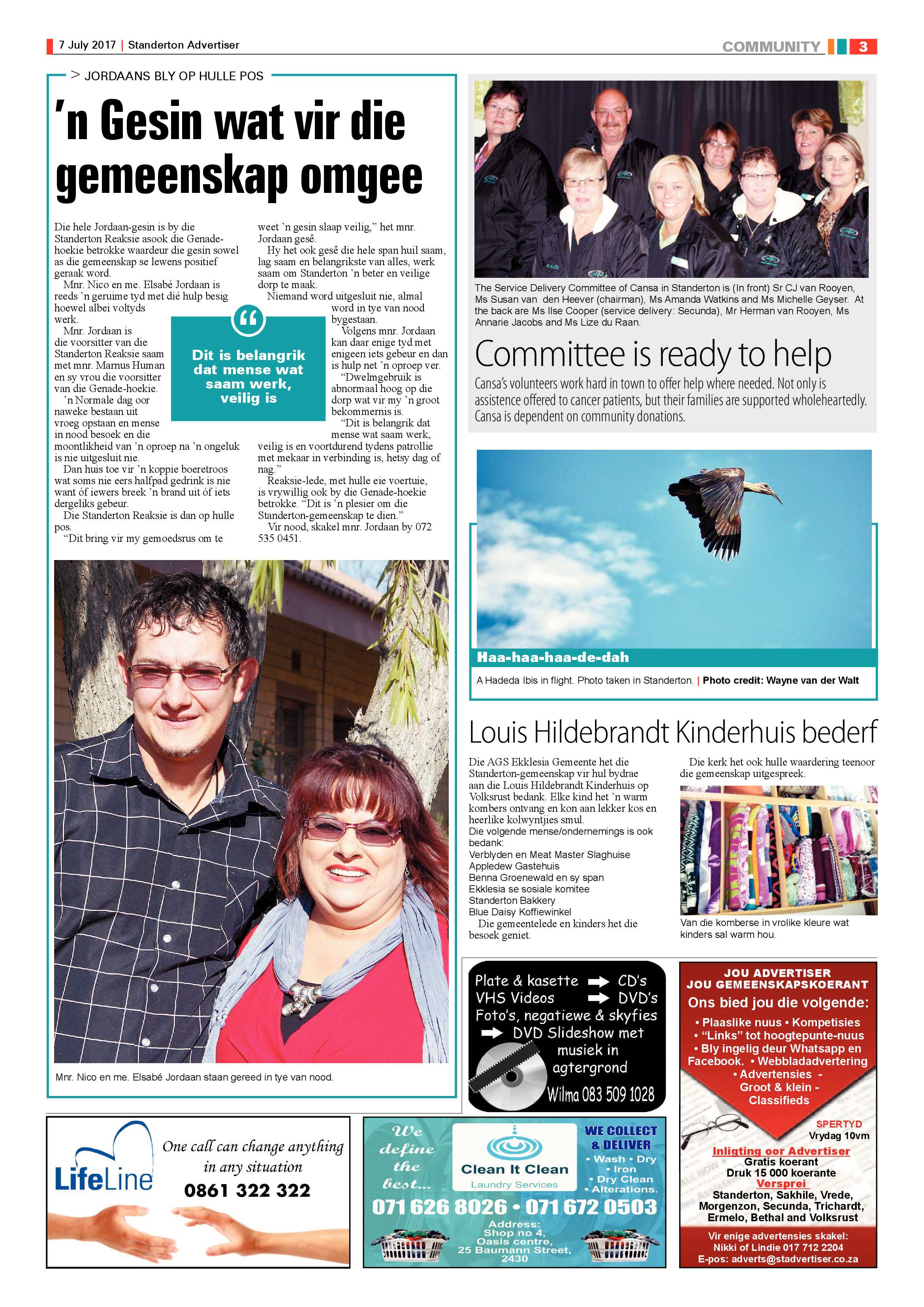 Standerton Advertiser 7 July 2017 page 3