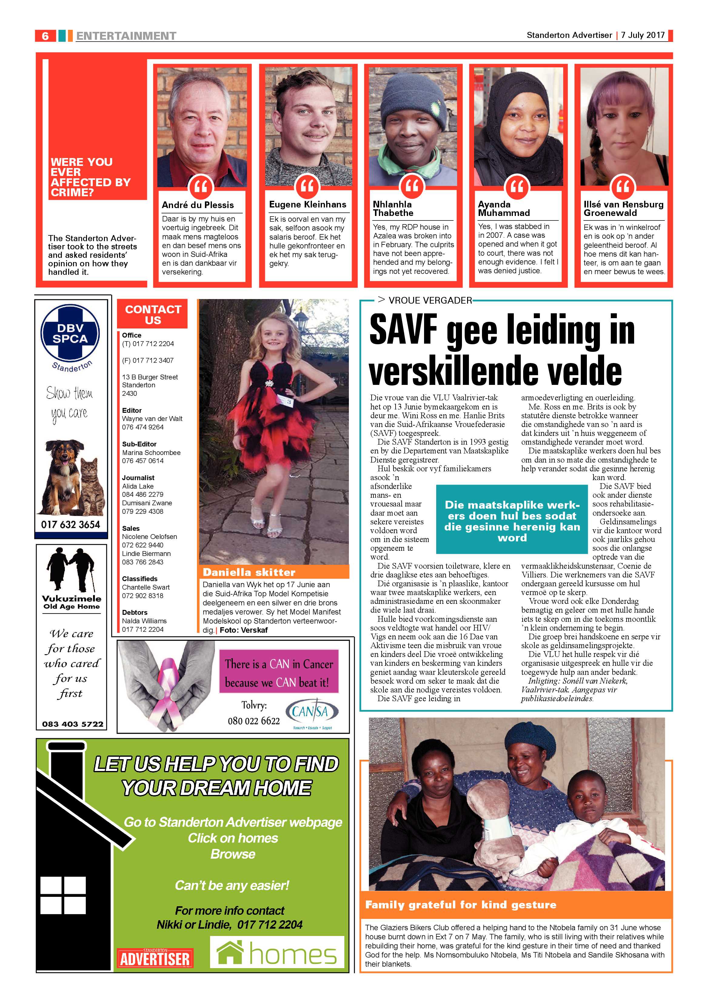 Standerton Advertiser 7 July 2017 page 6