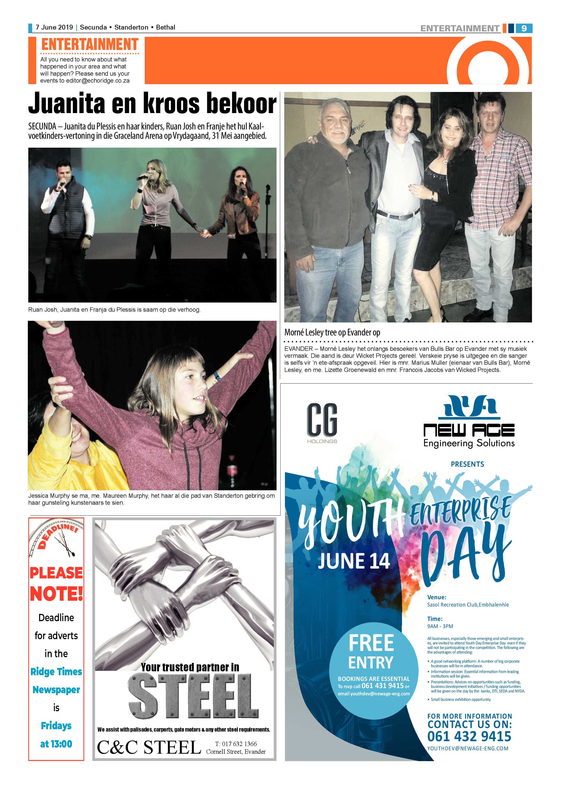 Standerton Advertiser 7 June 2019 page 13