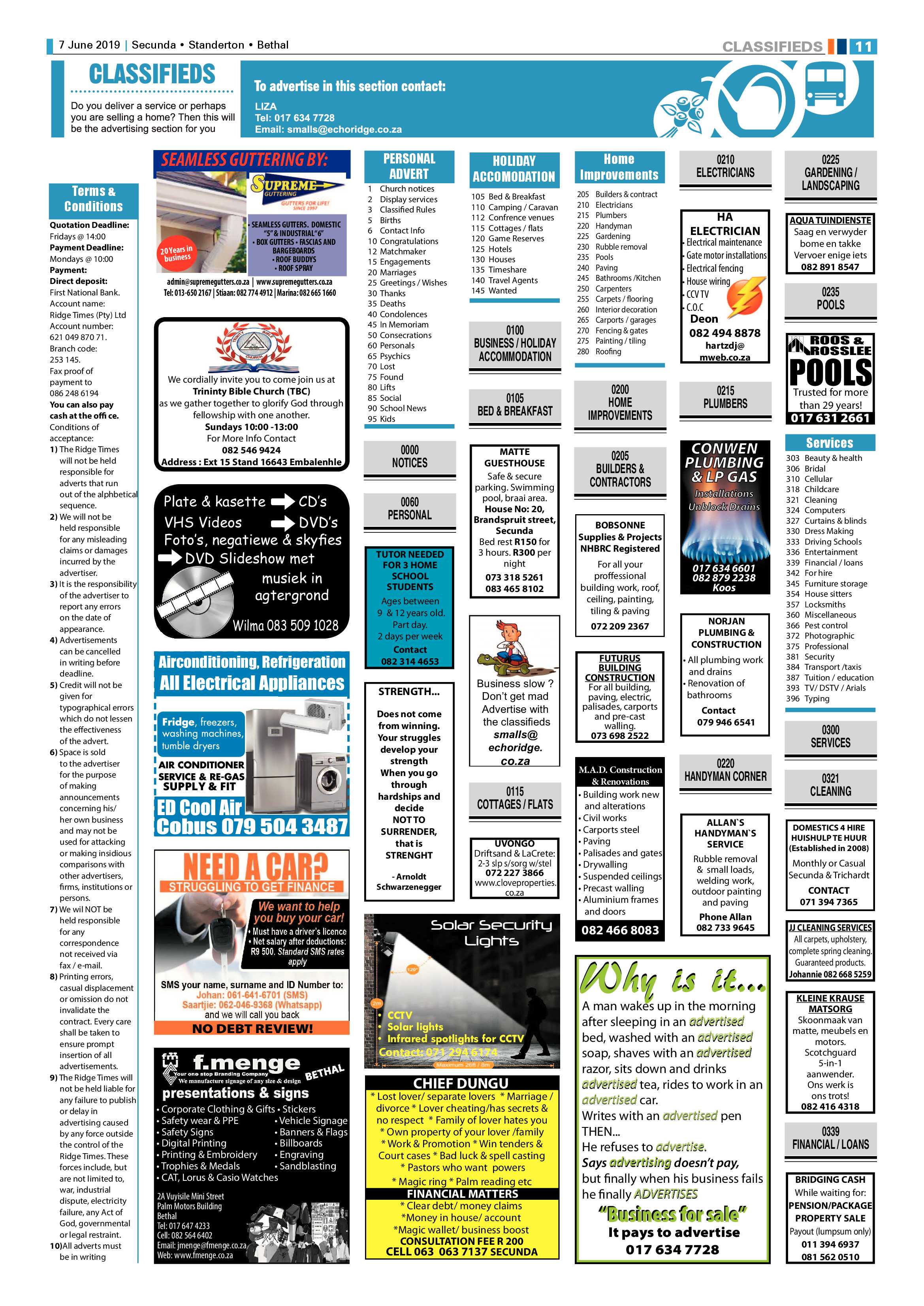 Standerton Advertiser 7 June 2019 page 15