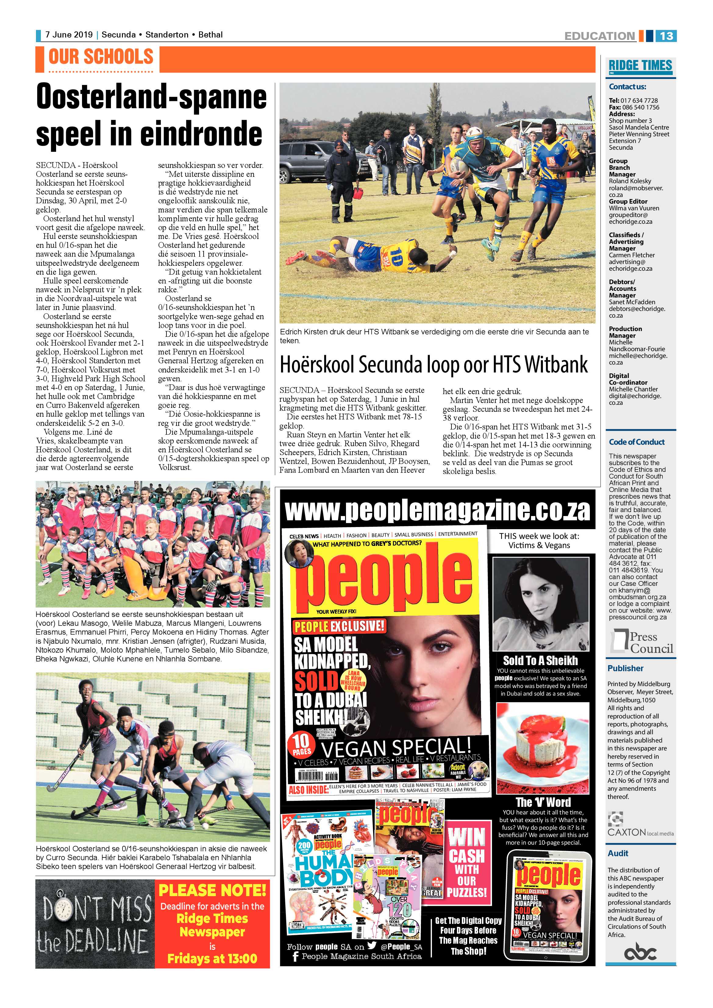Standerton Advertiser 7 June 2019 page 17