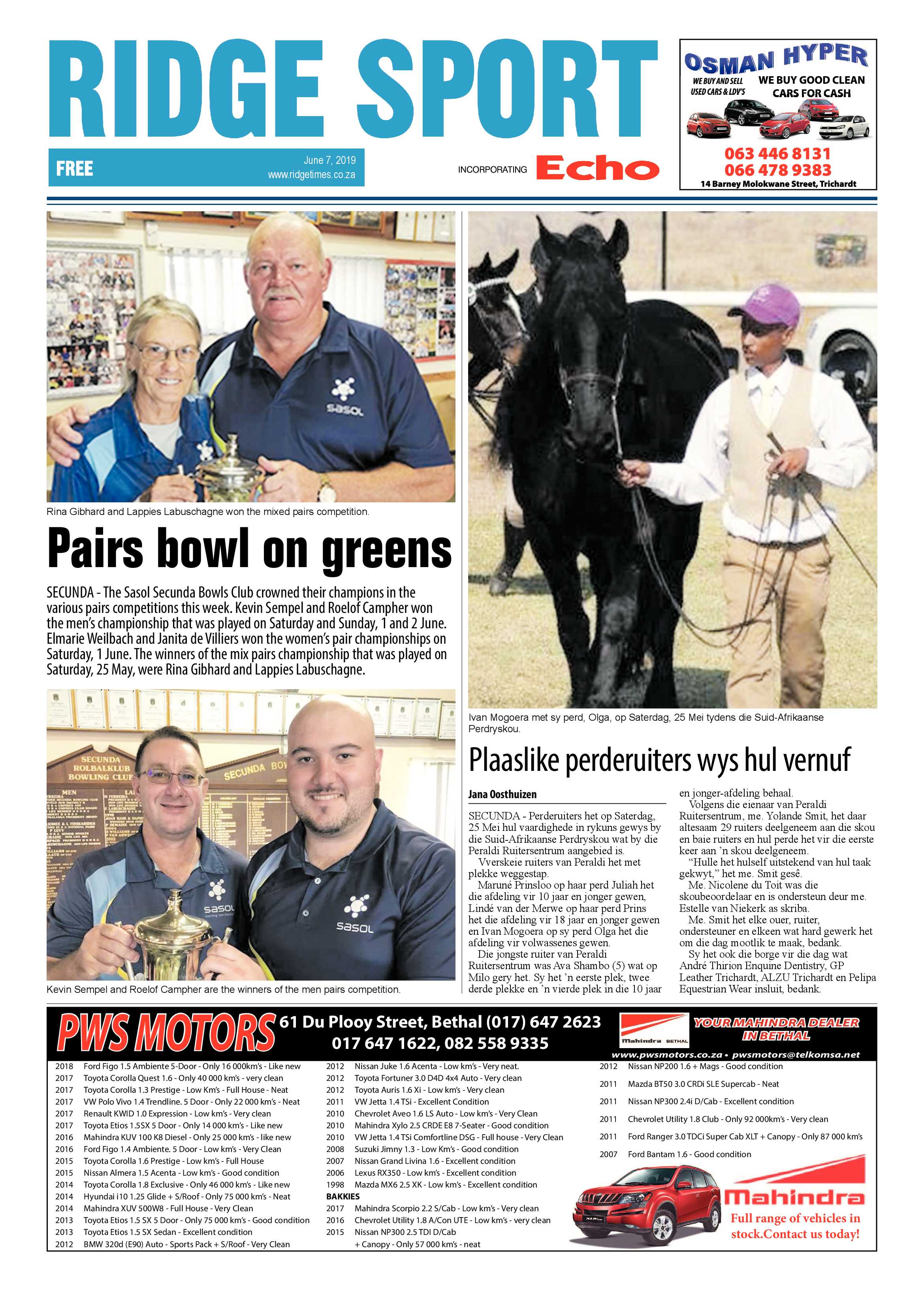Standerton Advertiser 7 June 2019 page 20