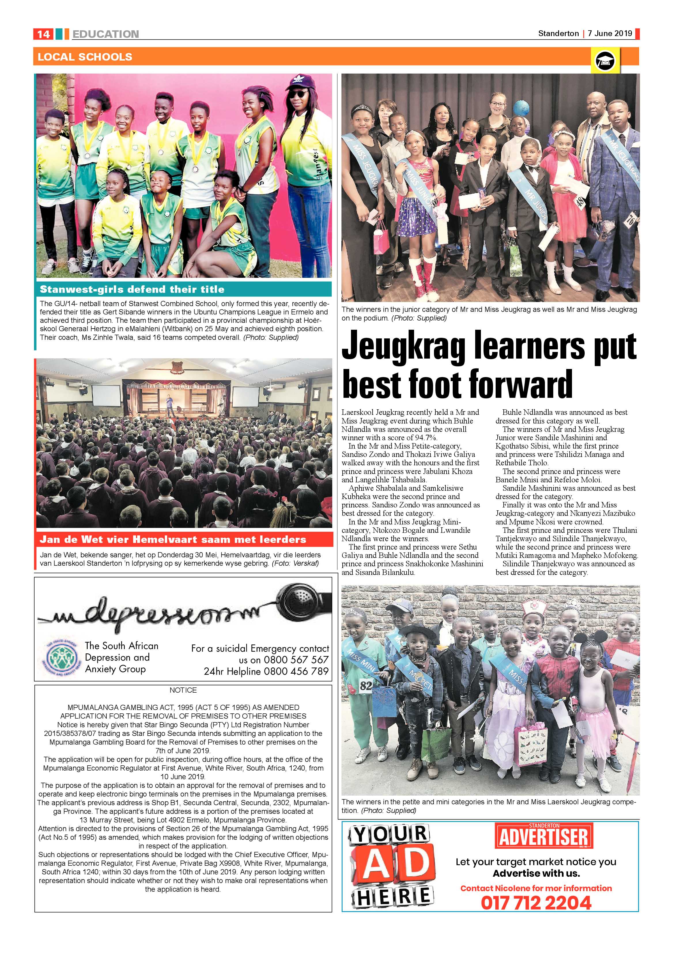 Standerton Advertiser 7 June 2019 page 22