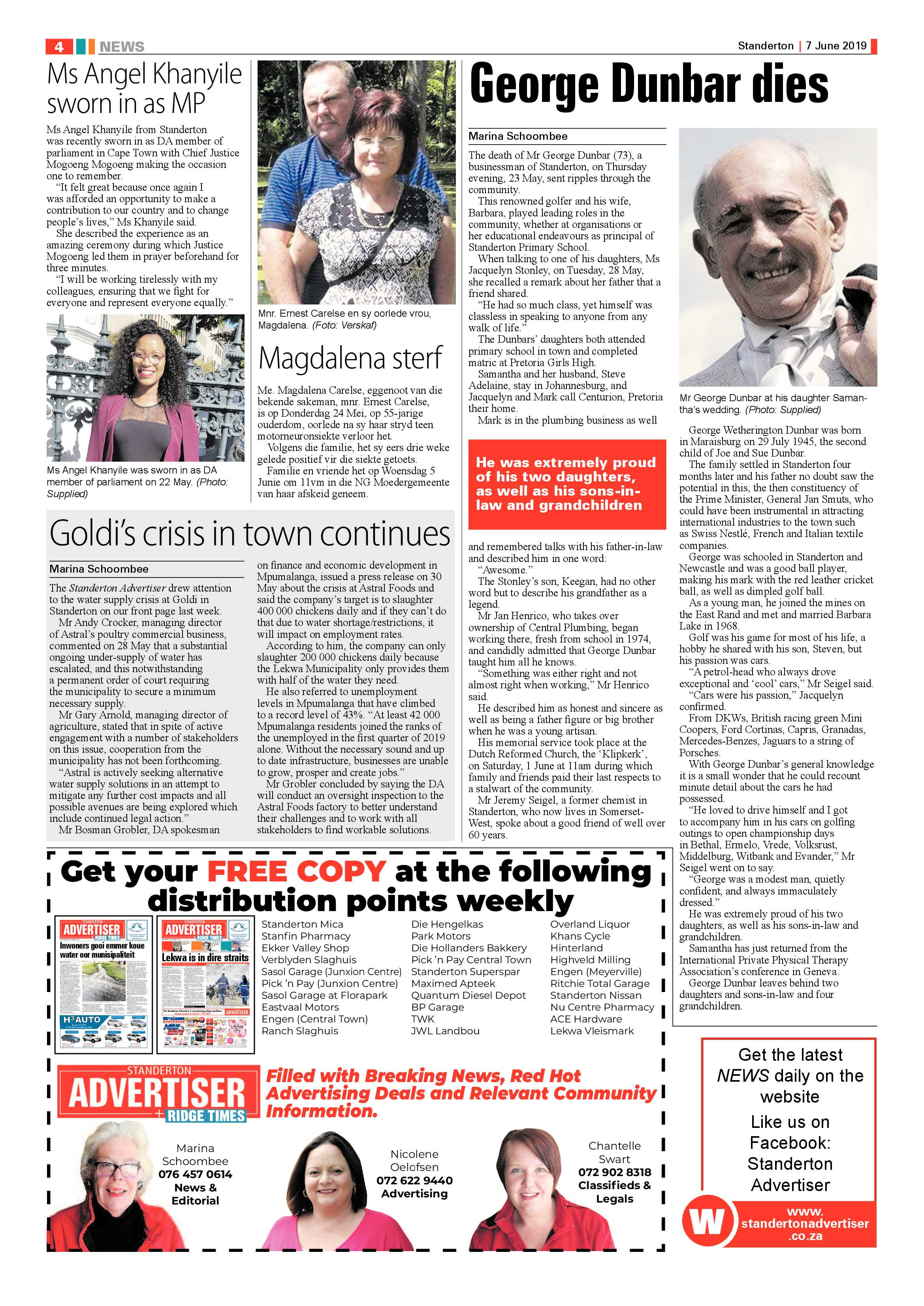 Standerton Advertiser 7 June 2019 page 4