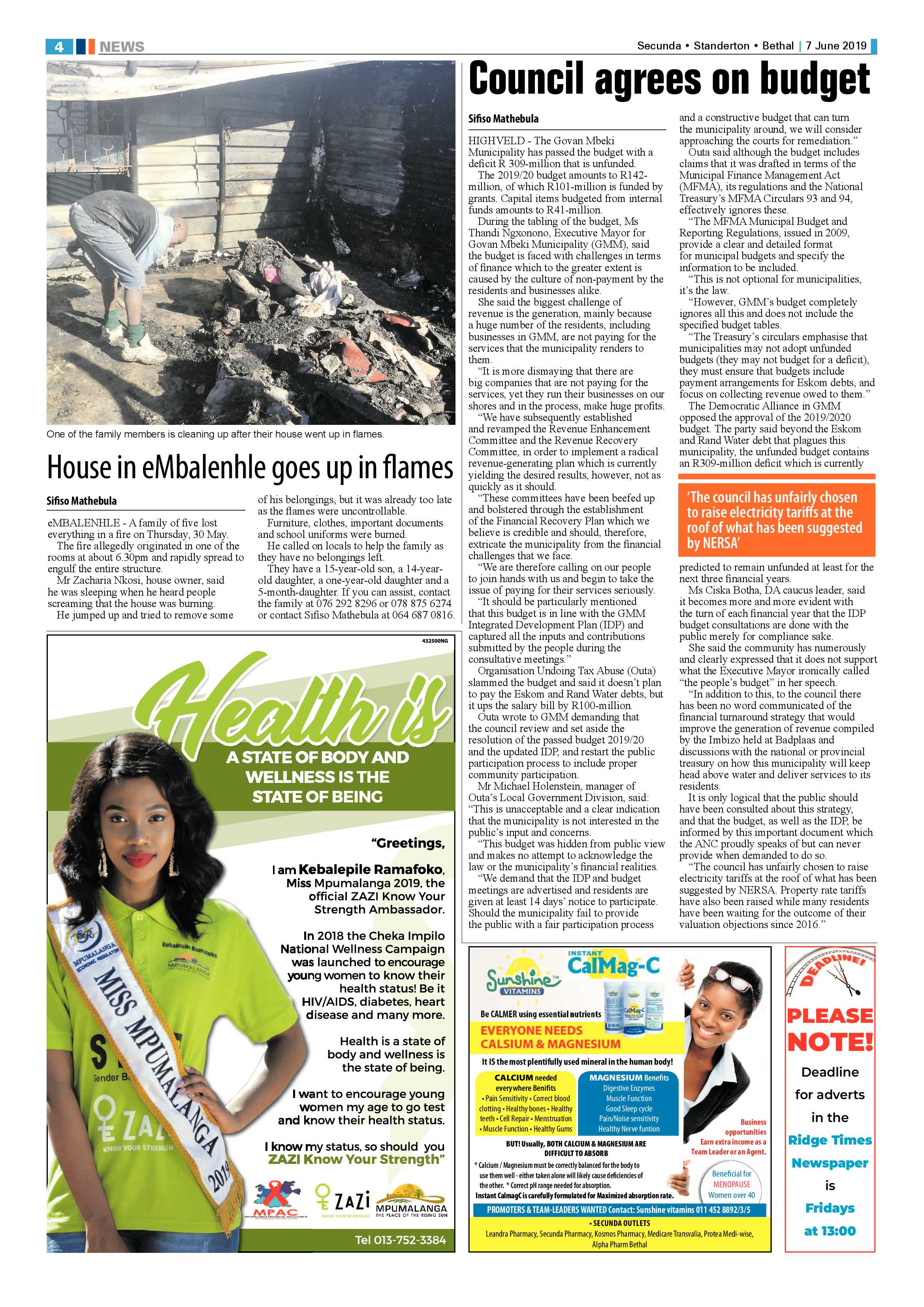 Standerton Advertiser 7 June 2019 page 8