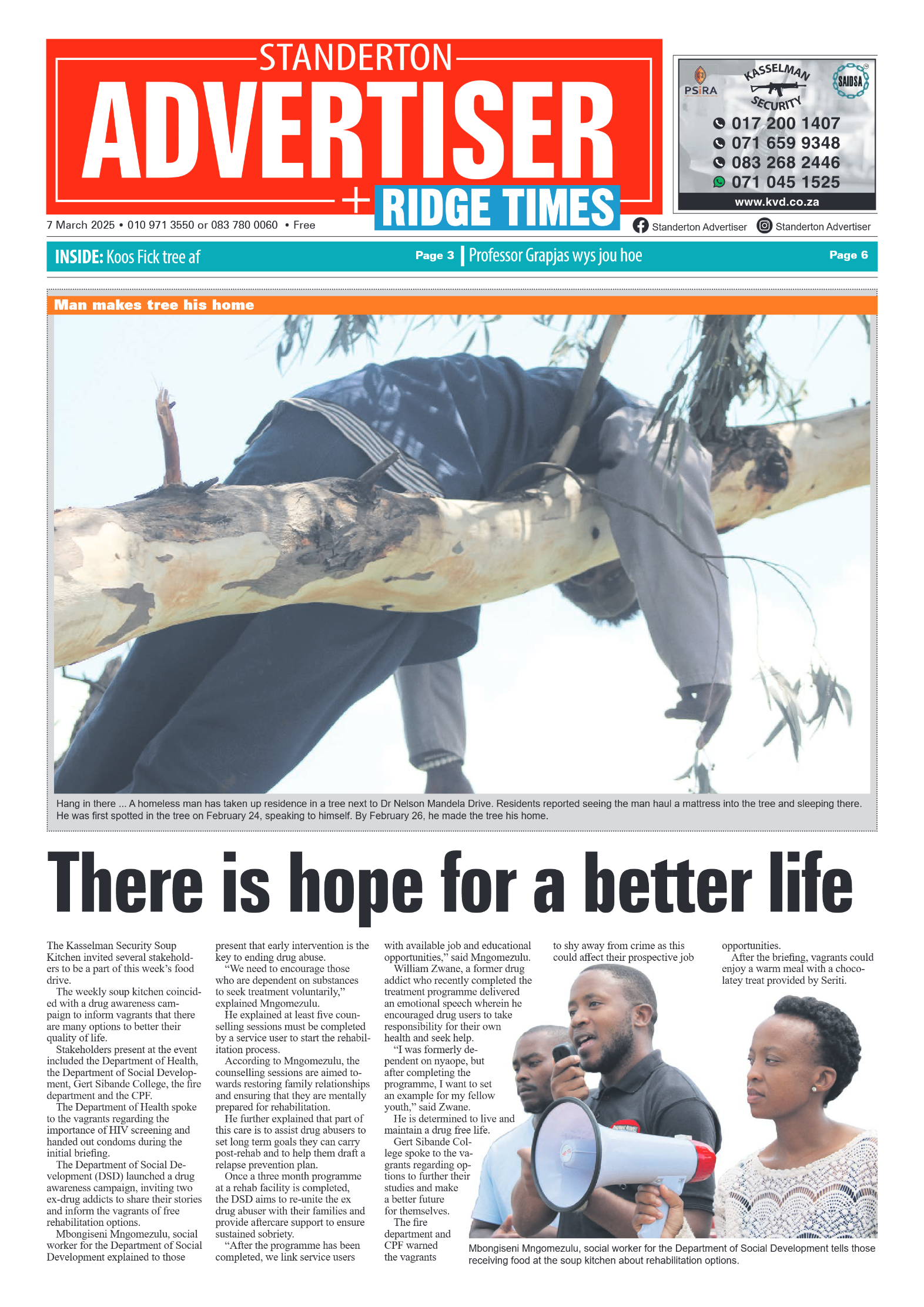 Standerton Advertiser 7 March 2025 page 1