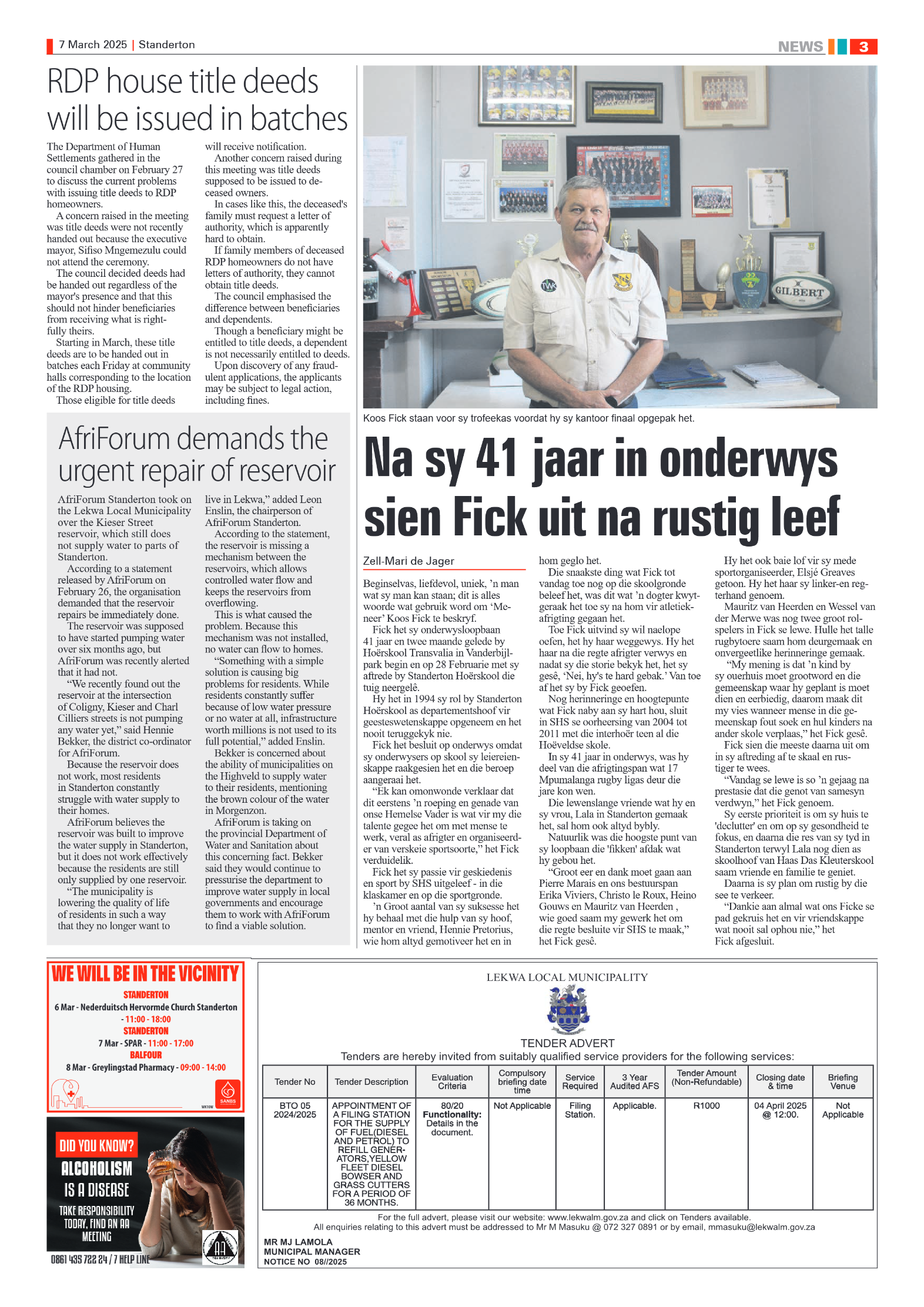 Standerton Advertiser 7 March 2025 page 3